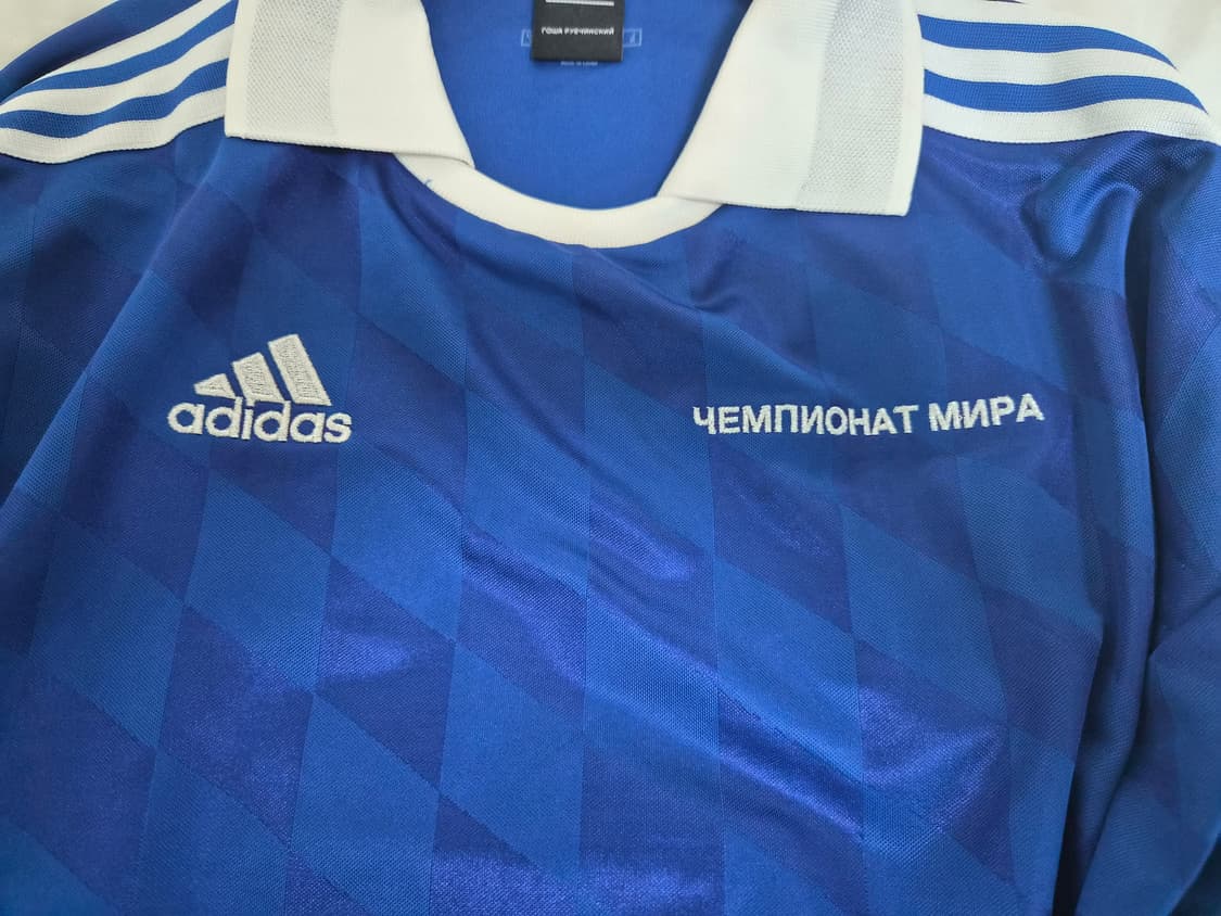 [S] 고샤루브친스키x아디다스 풋볼져지 블루 상품이미지2