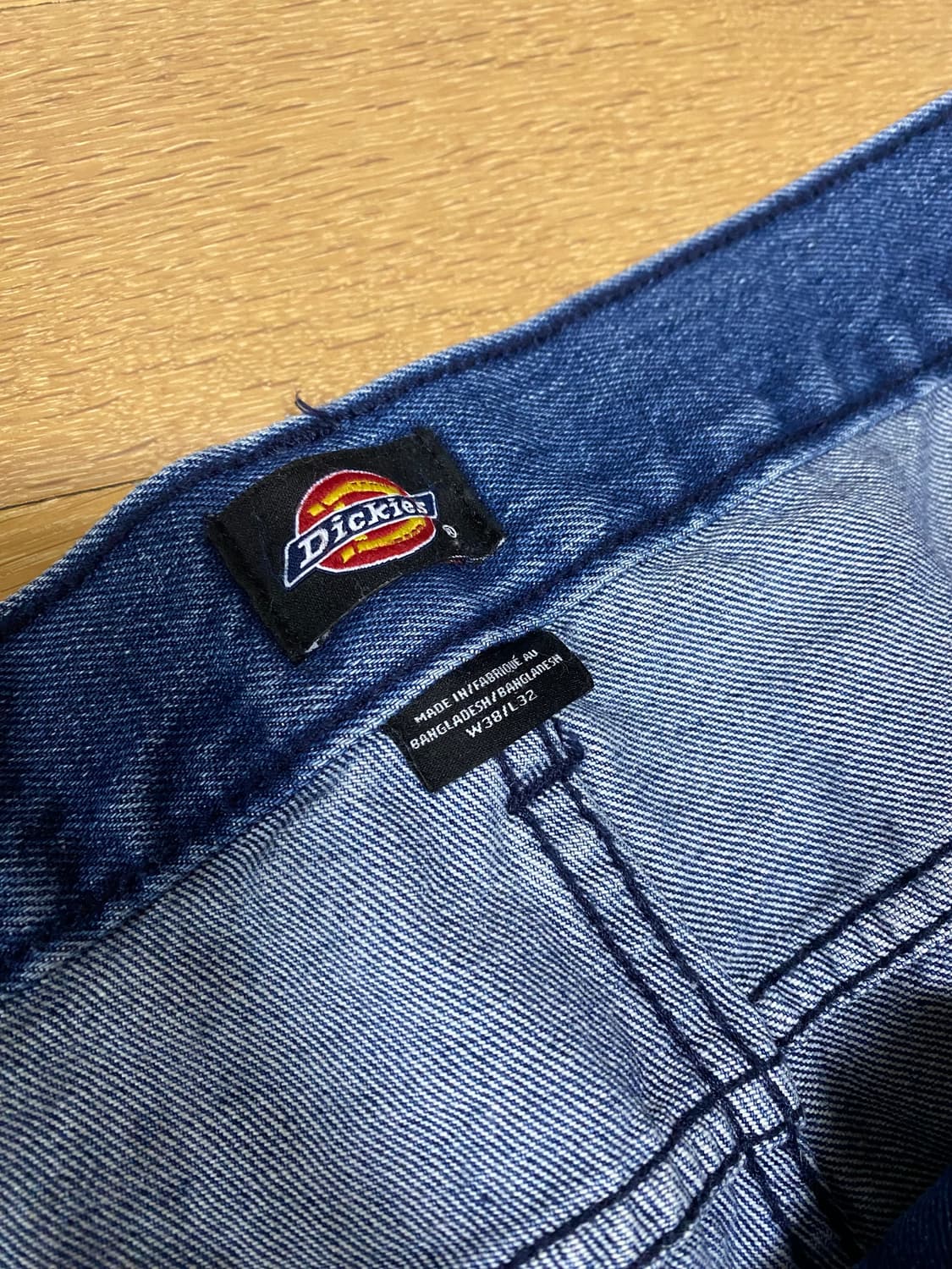 디키즈 더블니 85283 루즈핏 데님팬츠 워크팬츠 38 상품이미지3