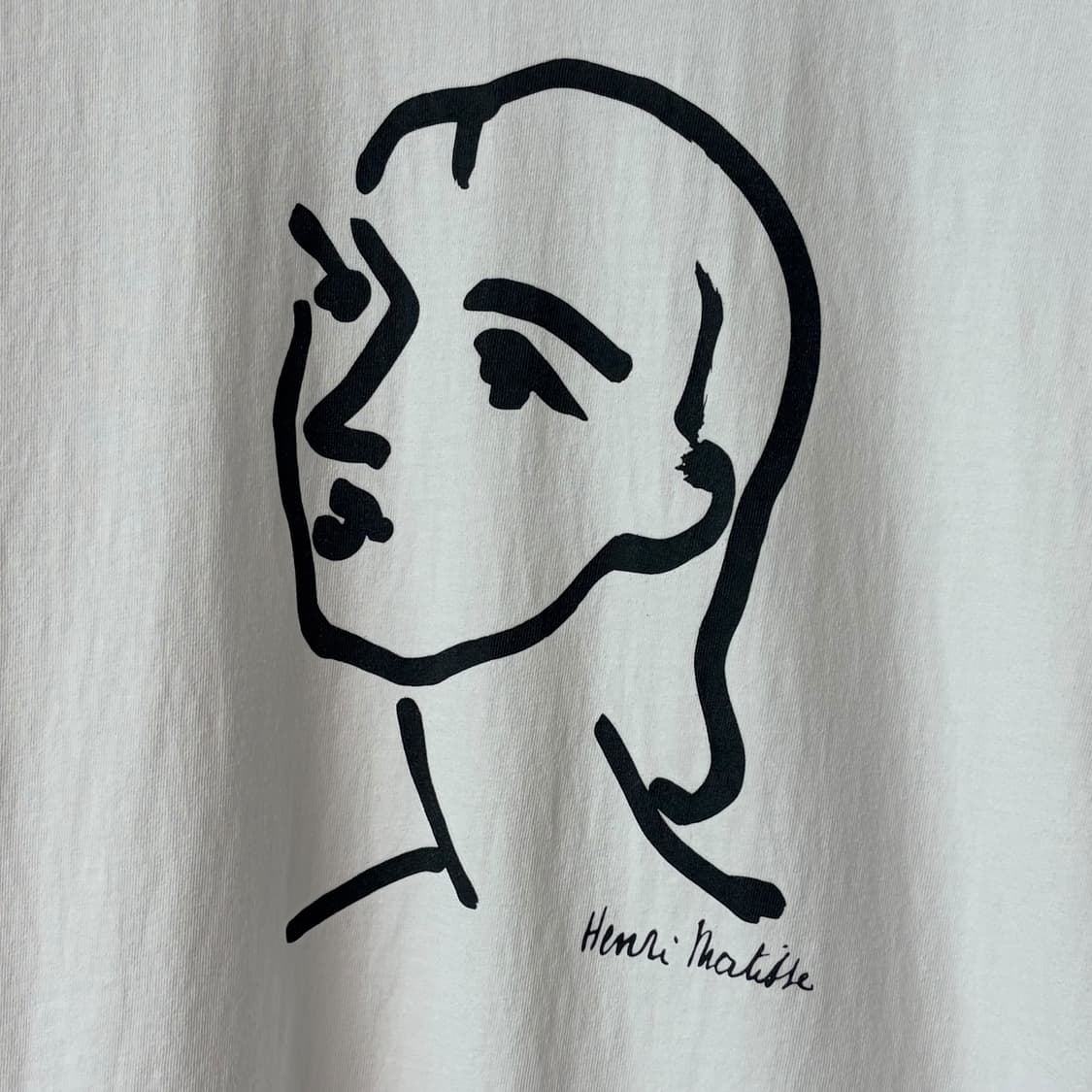 (여성OS)mademoiselle rope 앙리 마티스 드로잉 반팔티셔츠 상품이미지4