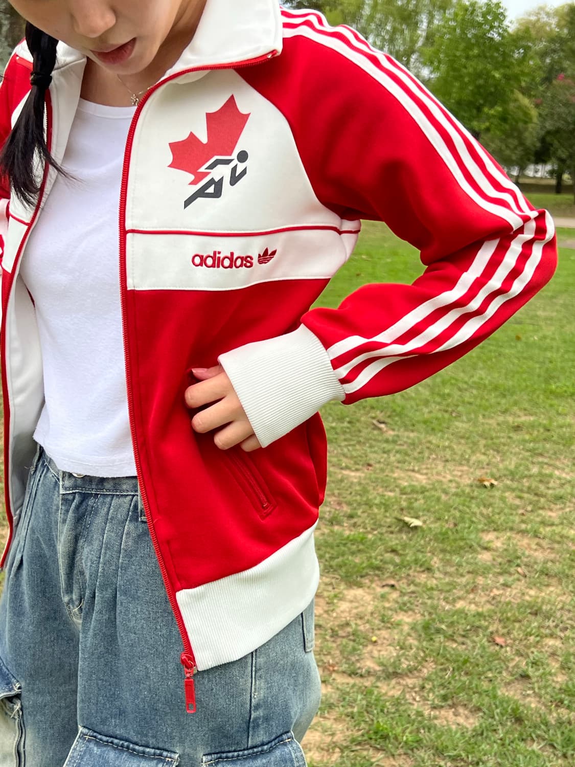 희귀)아디다스 캐나다 져지(women) 유로파 파이어버드 져지 상품이미지3