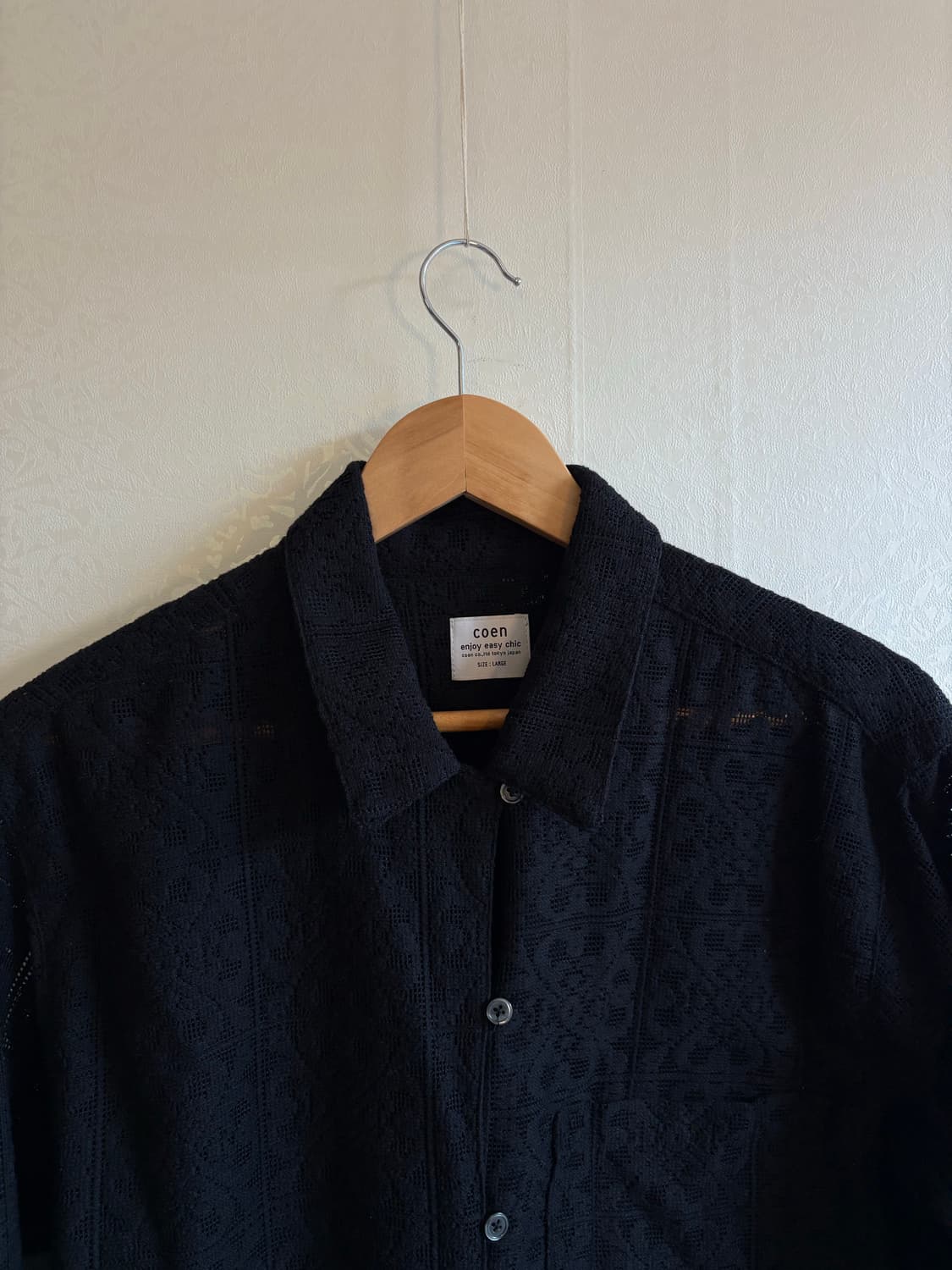 Coen 패턴 레이스 셔츠 상품이미지2