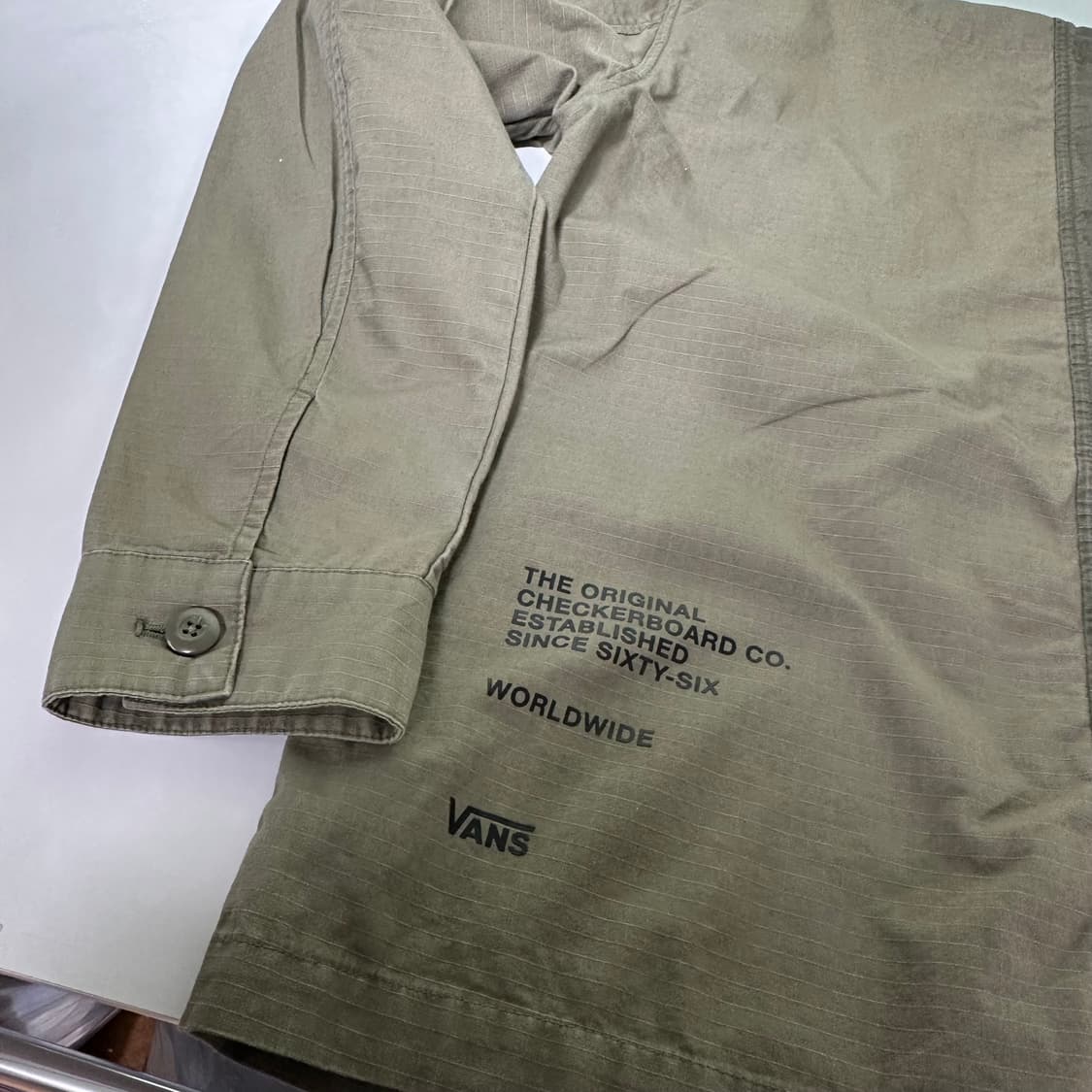 M 반스 카키 멀티포켓 야상코튼 야상셔츠 보더자켓 상품이미지5