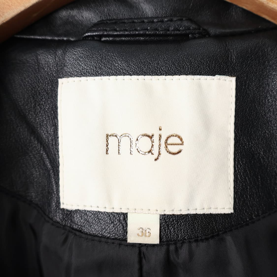 44/마쥬 크롭 레더 자켓 상품이미지6