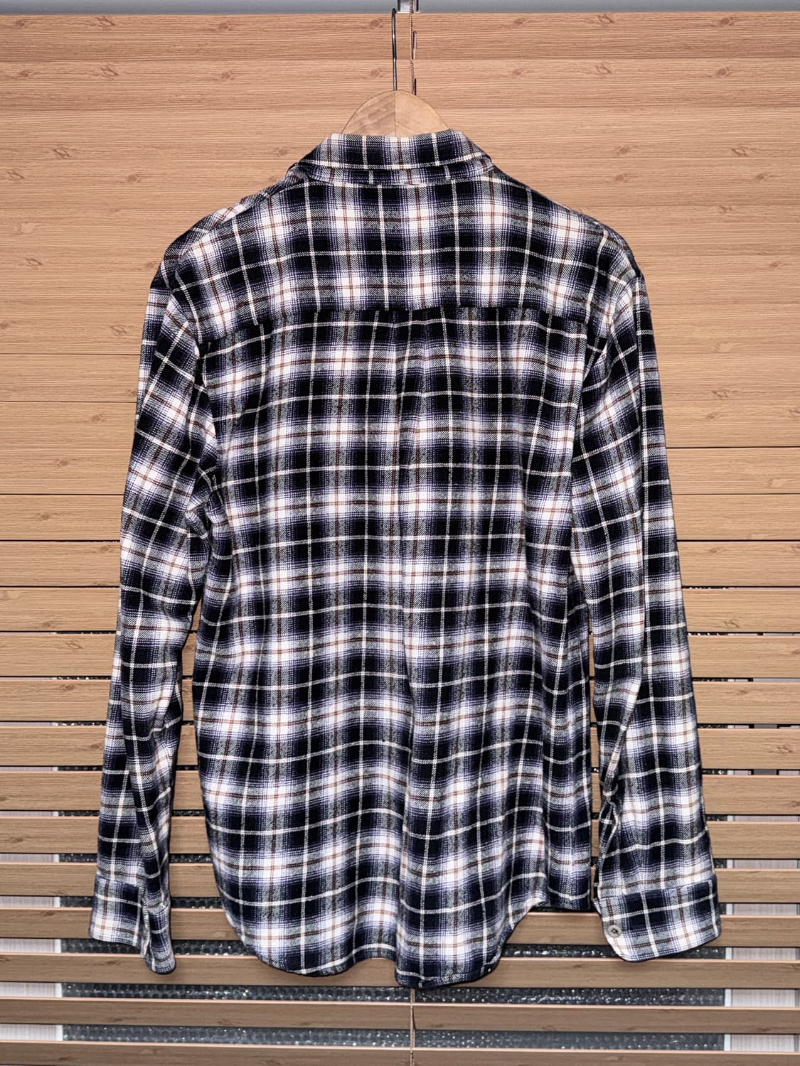 90s 스투시 울 체크 셔츠 상품이미지5