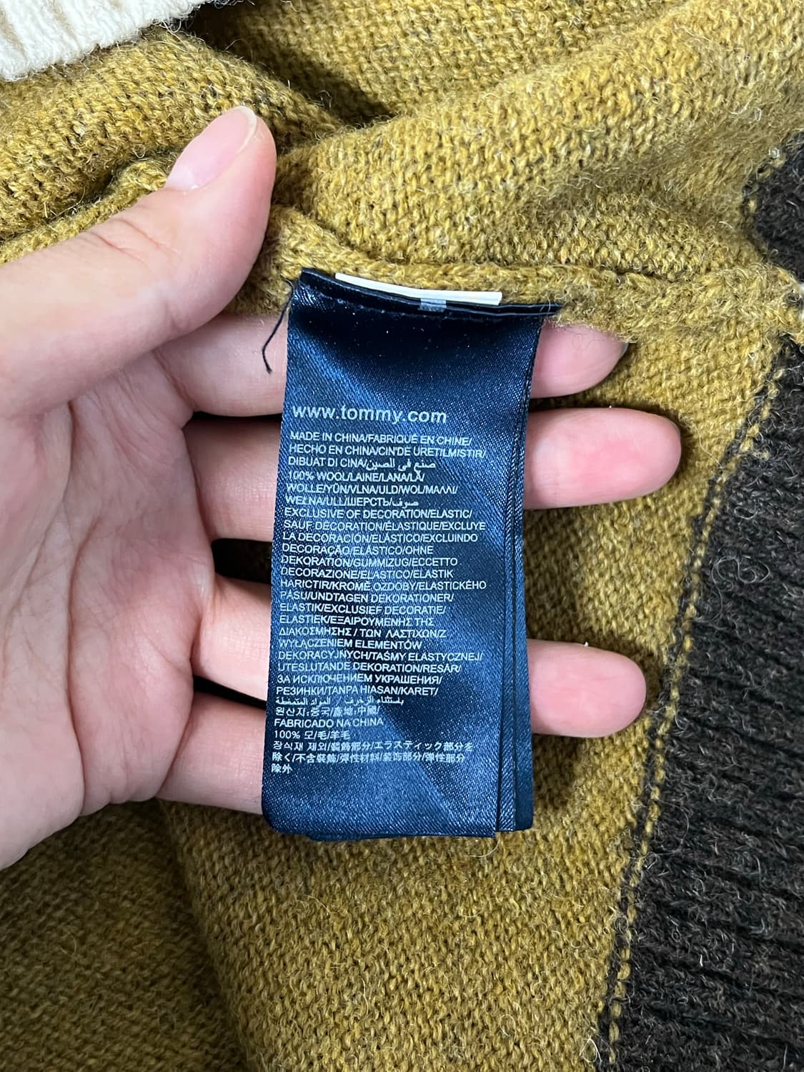 L) 타미힐피거 울 100 니트 상품이미지5