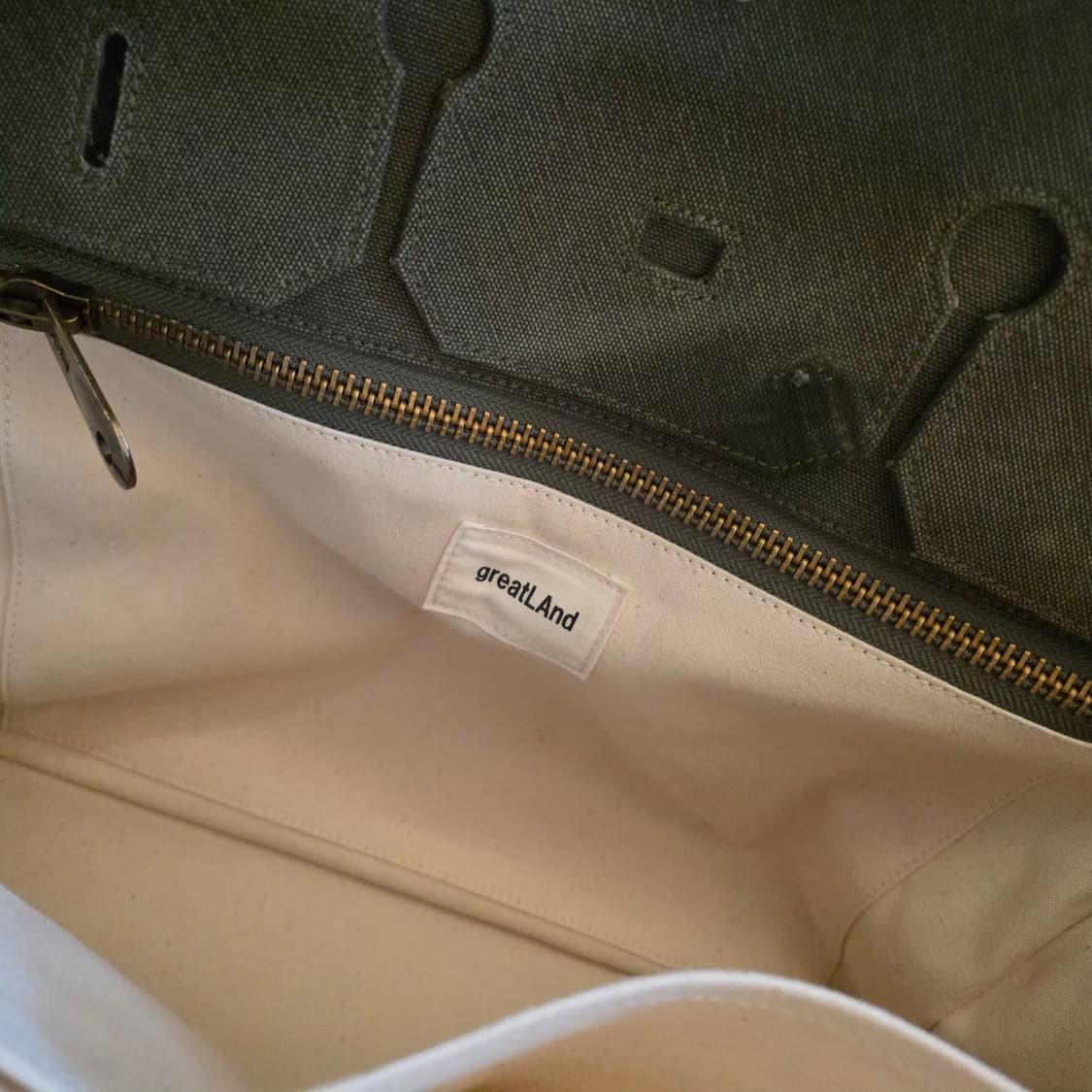 [역작, 희귀] 칼하트x그레잇랜드 버킨백 오마주 덱 밀리터리 텐트 칸바스 상품이미지8