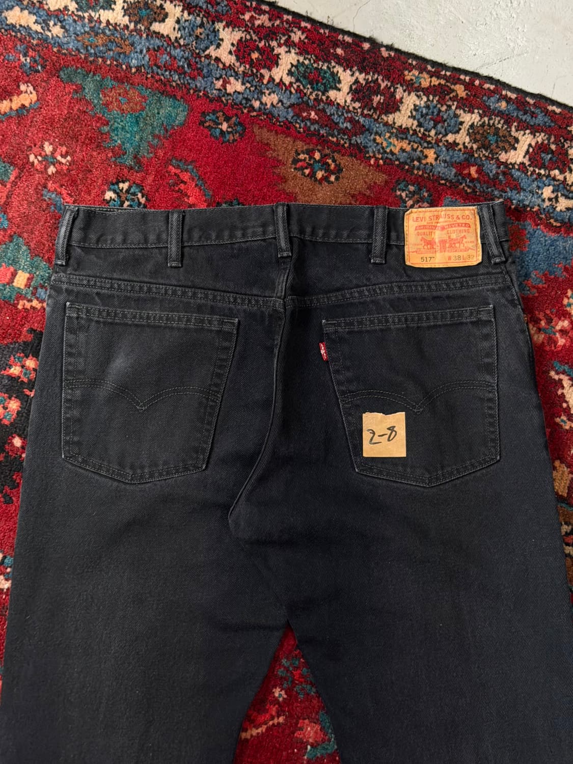 00's 빈티지 리바이스 517 블랙 부츠컷 리바이스 플레어진 상품이미지6