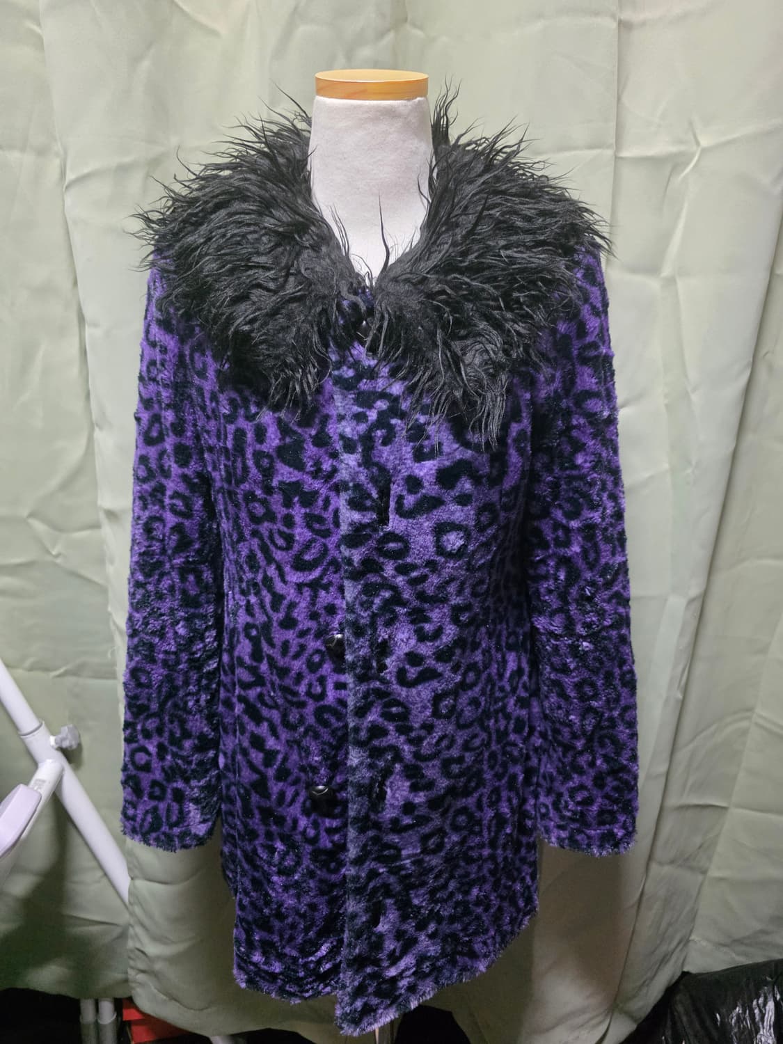 알곤퀸즈 퍼플 레오파드 퍼자켓 상품이미지1