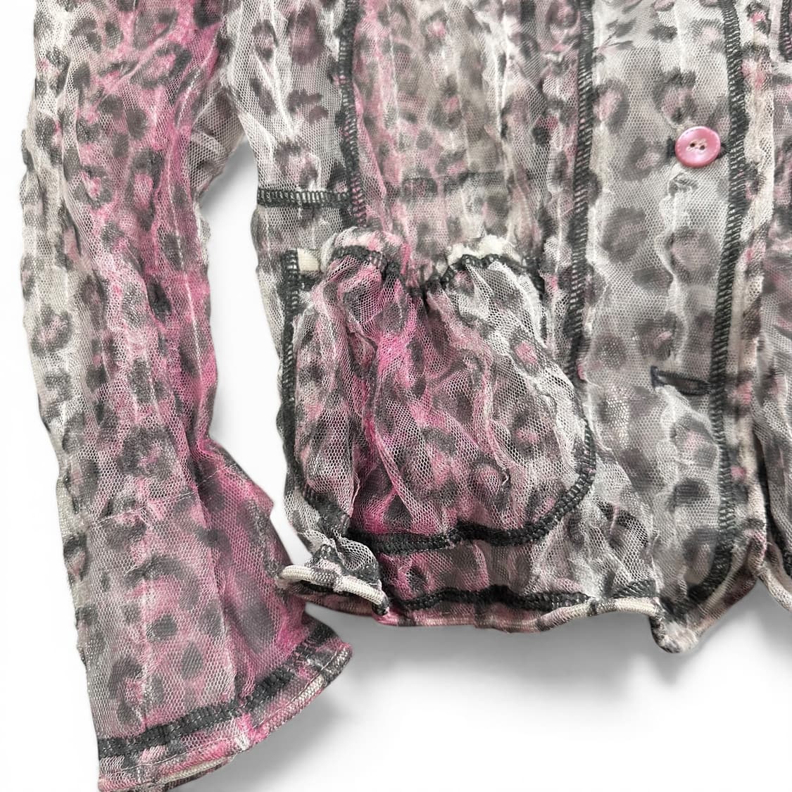 Pink Leopard See Through Jacket 상품이미지4
