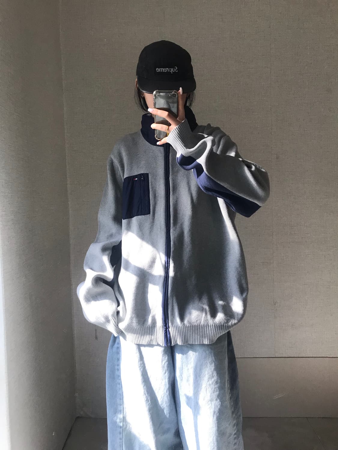 타미힐피거 그레이 니트집업 상품이미지5