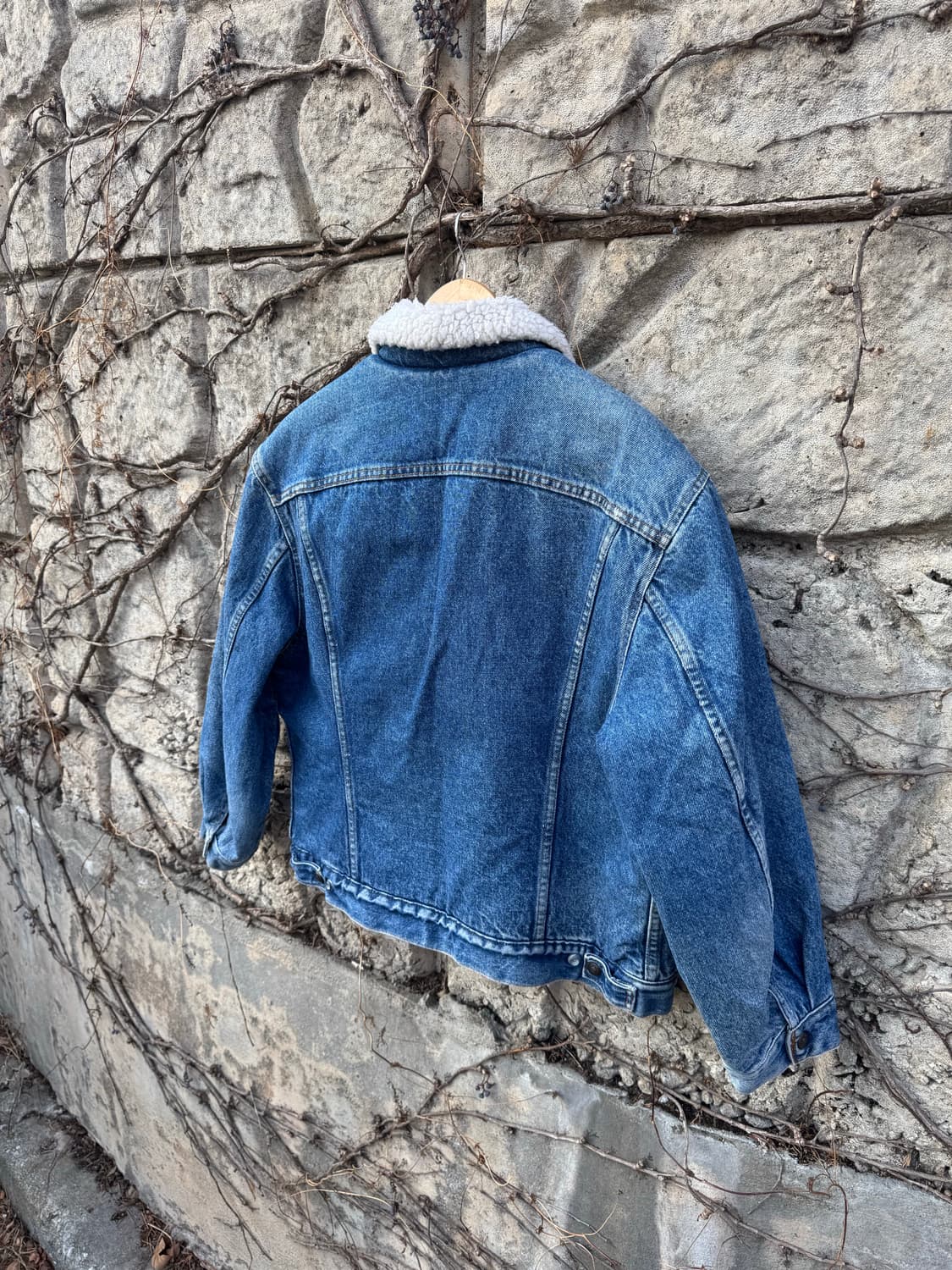 80s 리바이스 빈티지 쉐르파 안감 데님 트러커 자켓 웨스턴 44 상품이미지4