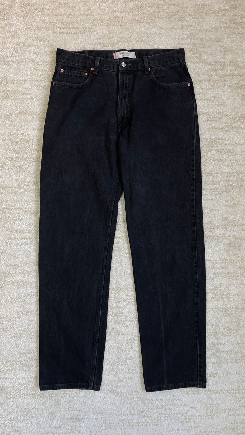 [36] 00s 리바이스 550 Levis 빈티지 흑청바지 데님 상품이미지1