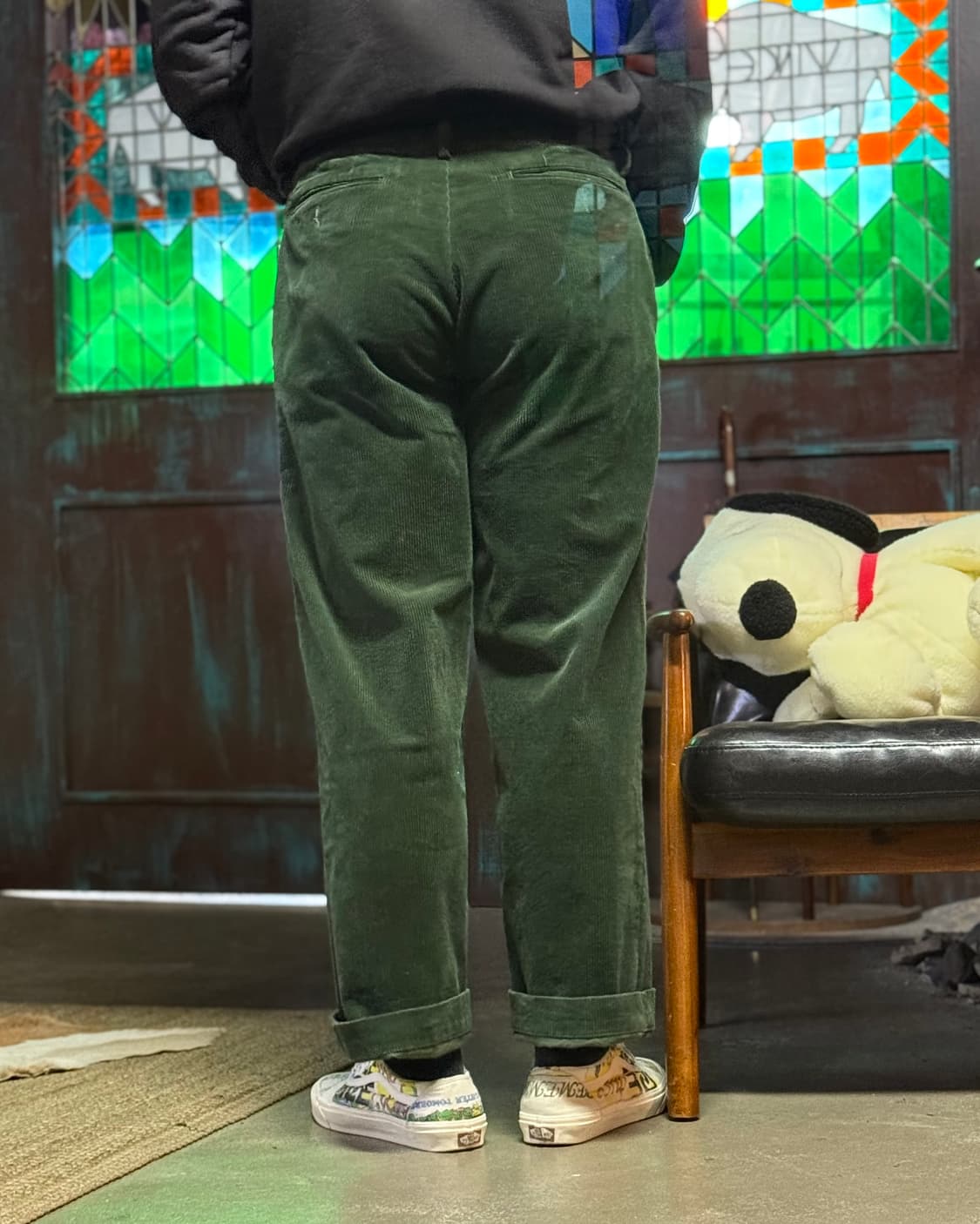 폴로 랄프로렌 원턱 클래식 핏 코듀로이 팬츠 34 [그린] 상품이미지9