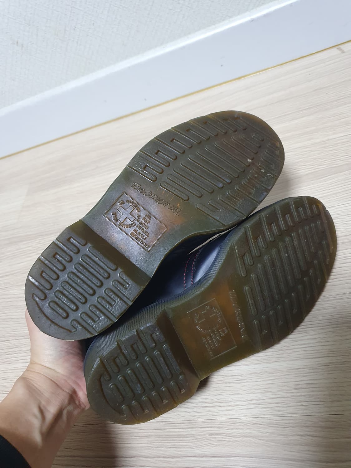 닥터마틴 1461 블랙 레드 스티치 220 상품이미지7