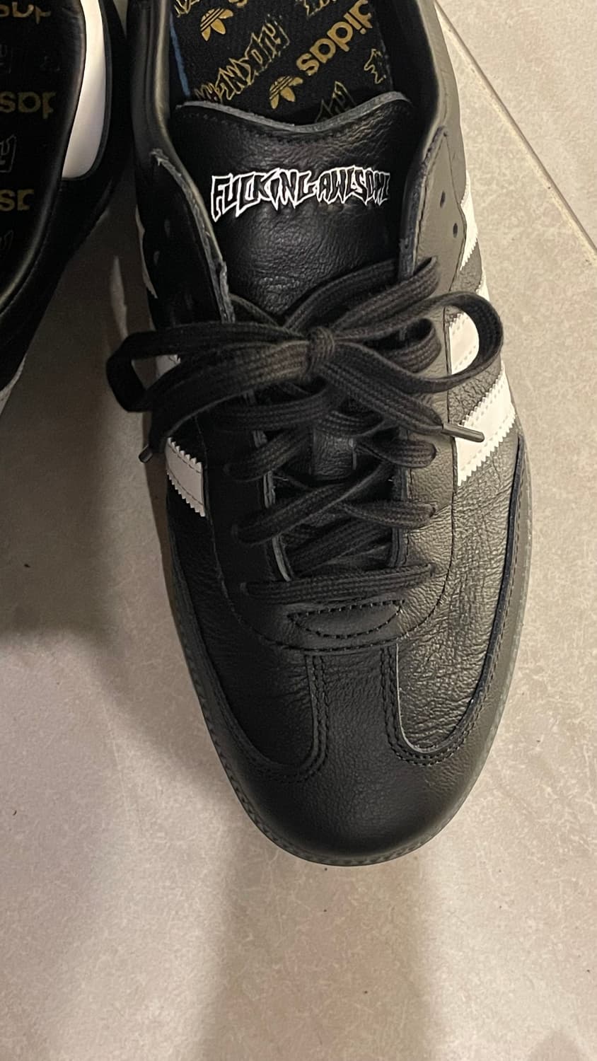 아디다스 x 퍼킹 어썸 삼바 코어 블랙 270 상품이미지4