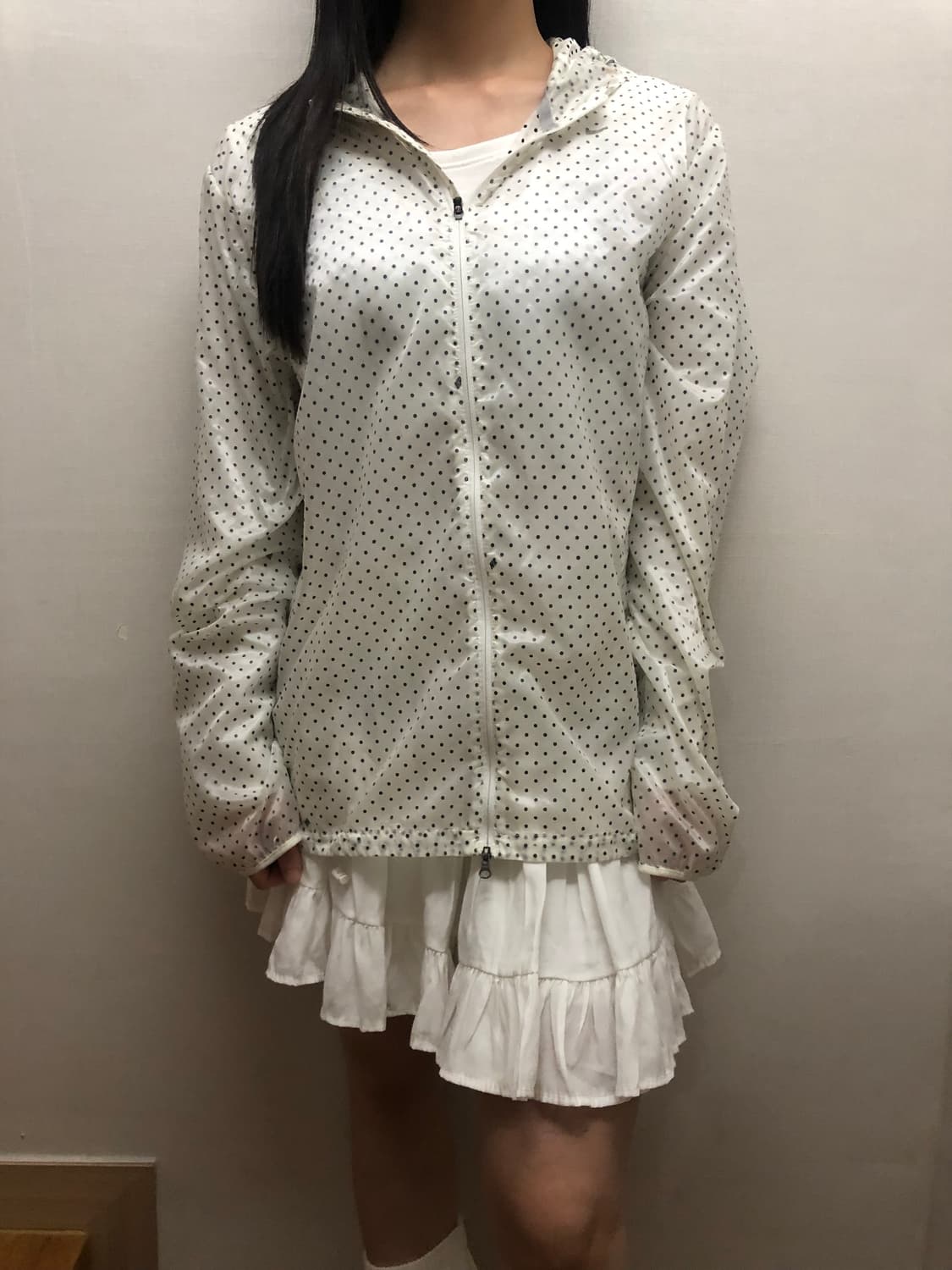 빈티지 나이키 화이트 도트 바람막이 상품이미지4