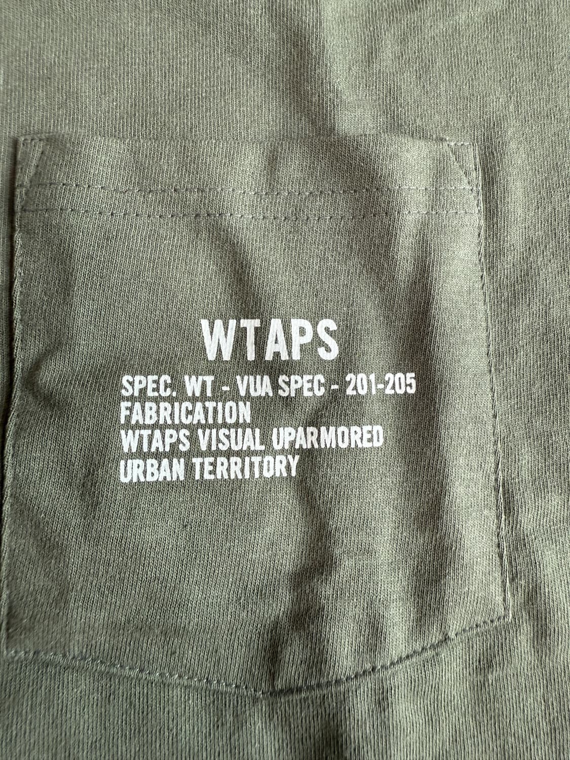 [XL] WTAPS 더블탭스 x 반스 볼트 숏슬리브 반팔티셔츠 올리브 상품이미지3