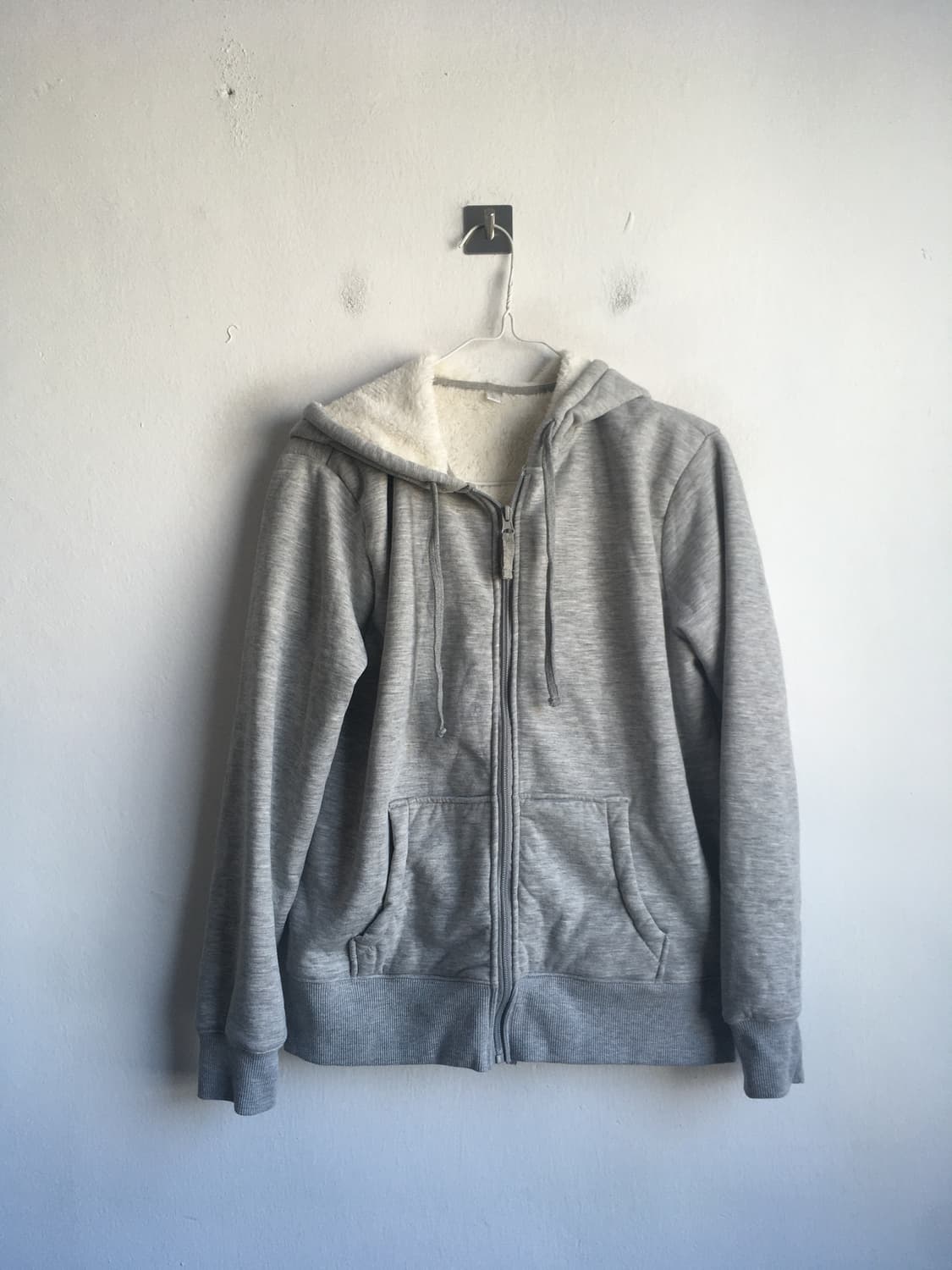일본빈티지 멜란지 그레이 퍼 후드집업 상품이미지1
