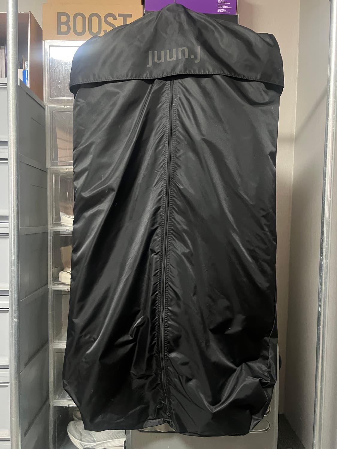 준지 Juun.J 나일론 후드 내피 셔츠 자켓 블랙 상품이미지7