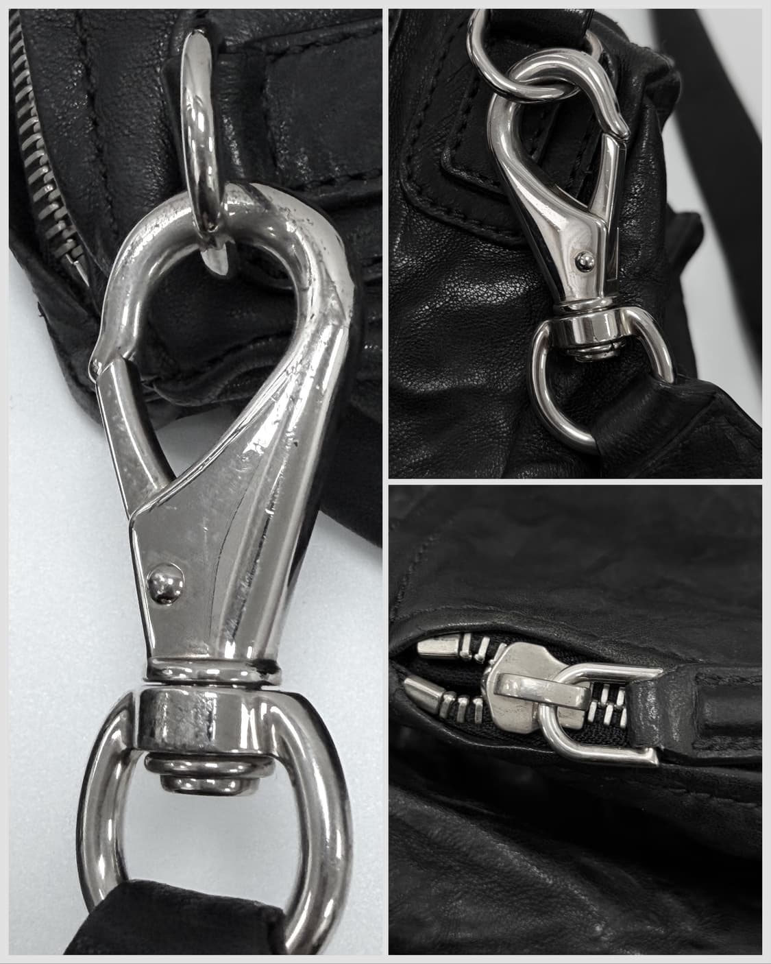 지방시 판도라 미디움 블랙 링클 레더 숄더백 상품이미지9