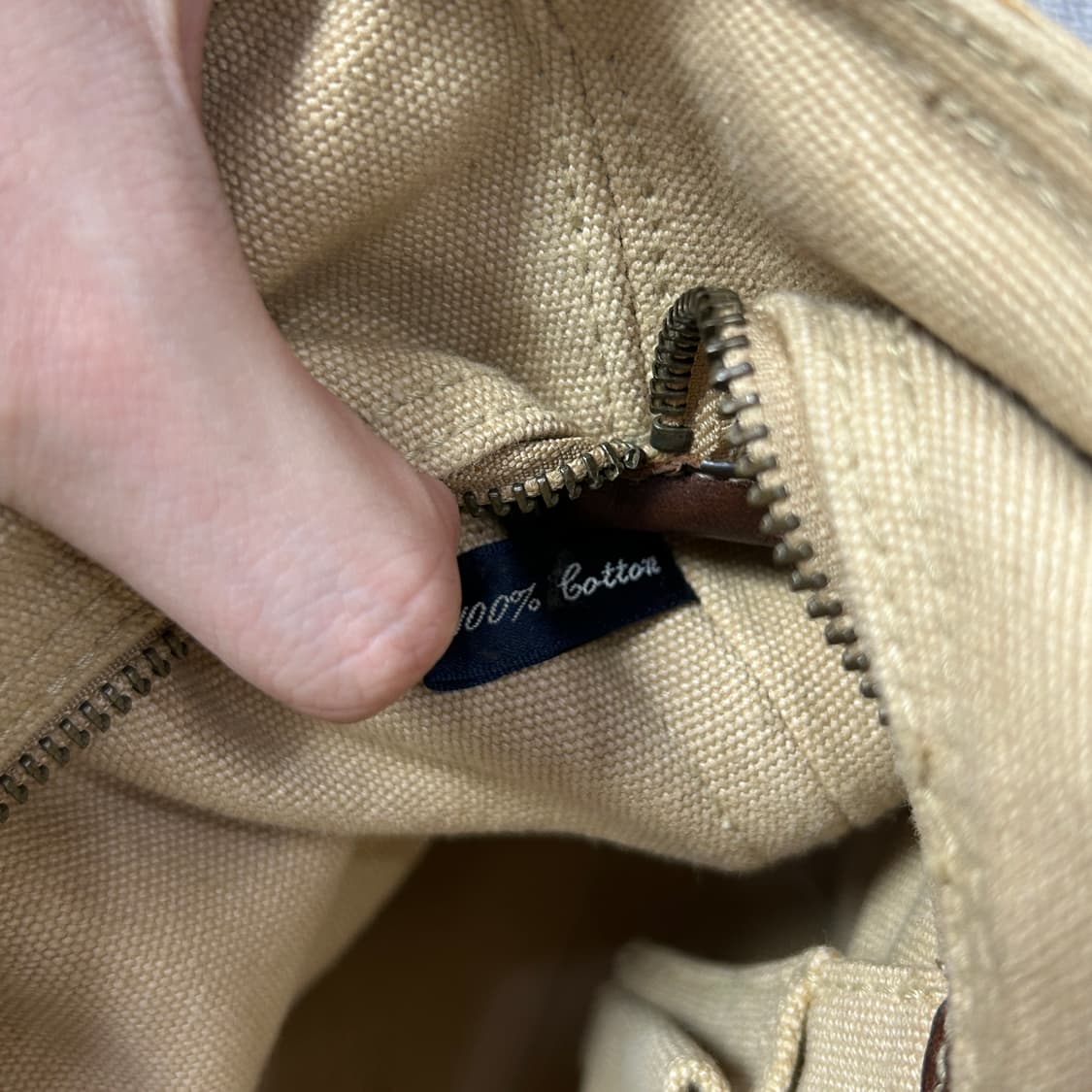 폴로 브라운 빅포니 캔버스백 상품이미지6