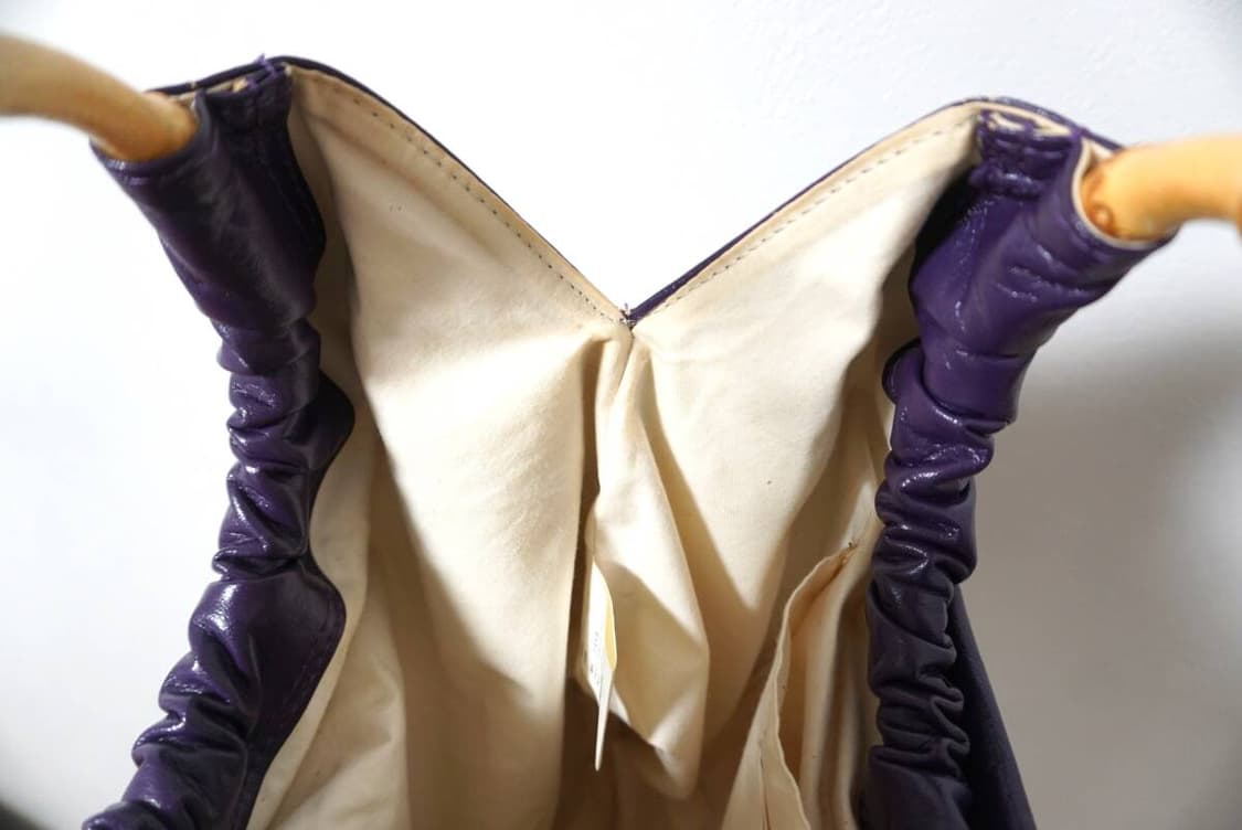 꼼데가르송 대나무 핸들 레더 호보백 상품이미지7