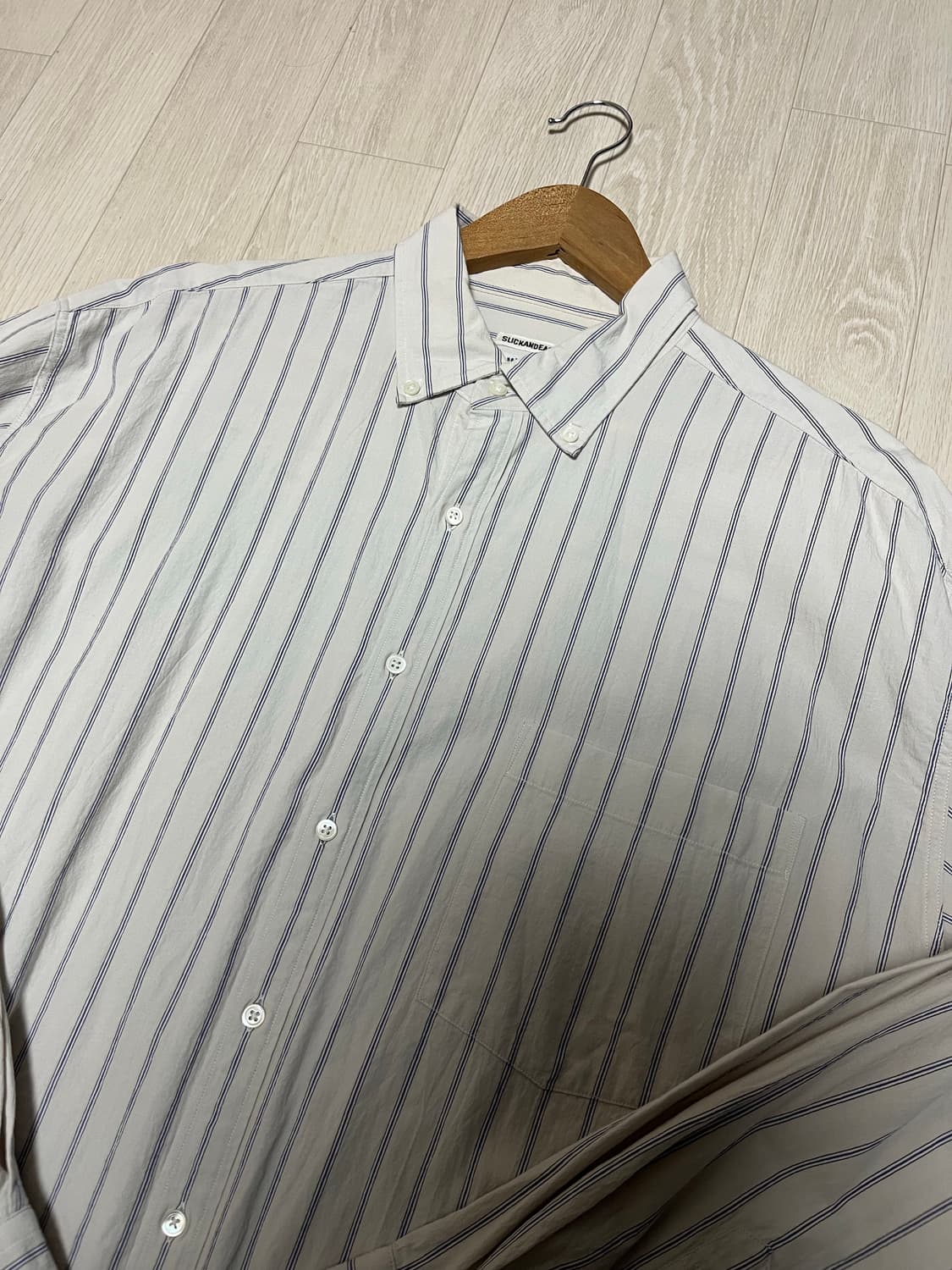 슬릭앤이지  슬릭셔츠 솔트 스트라이프 3사이즈 상품이미지2