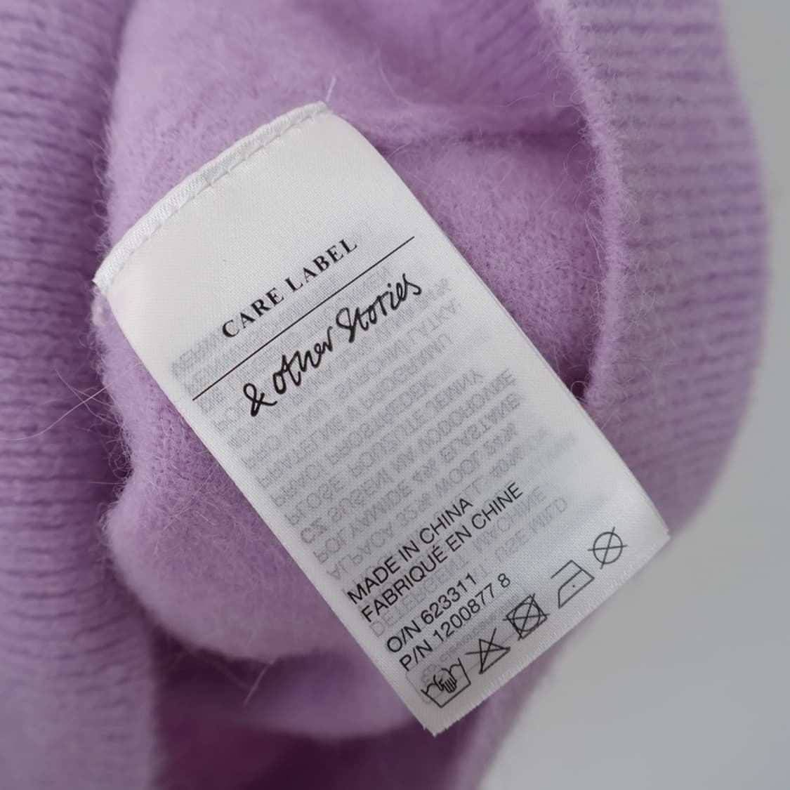 55/앤아더스토리즈 알파카 울 반팔 니트 상품이미지6