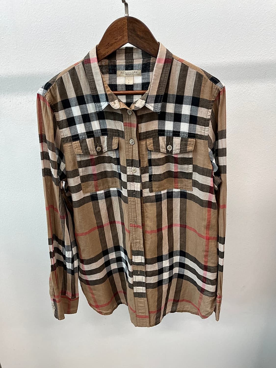 여) 버버리 투포켓 체크셔츠  상품이미지3