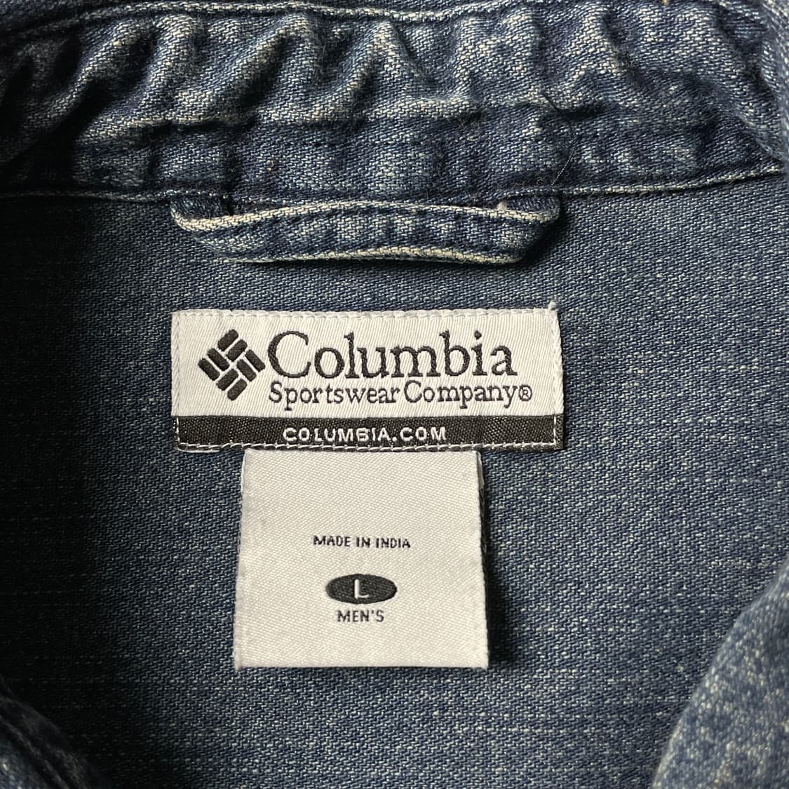COLUMBIA 00s 컬럼비아 빈티지 코튼 데님 셔츠 A00608 상품이미지9