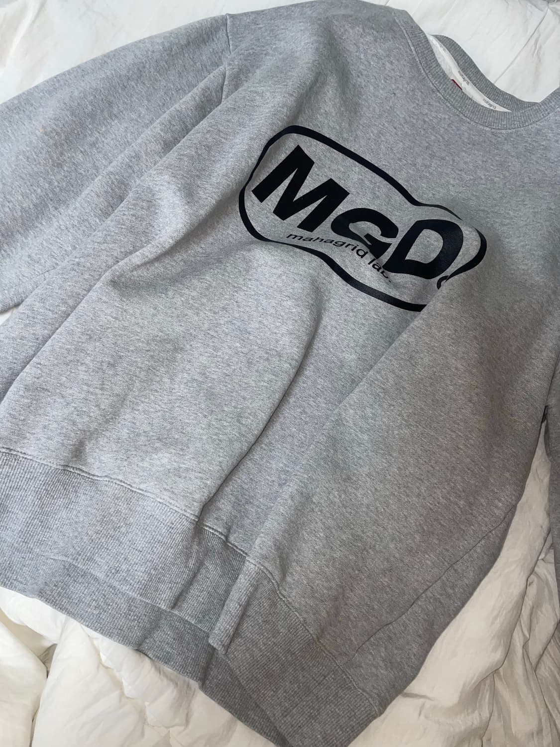 마하그리드 MGD 맨투맨 L 회색 상품이미지1