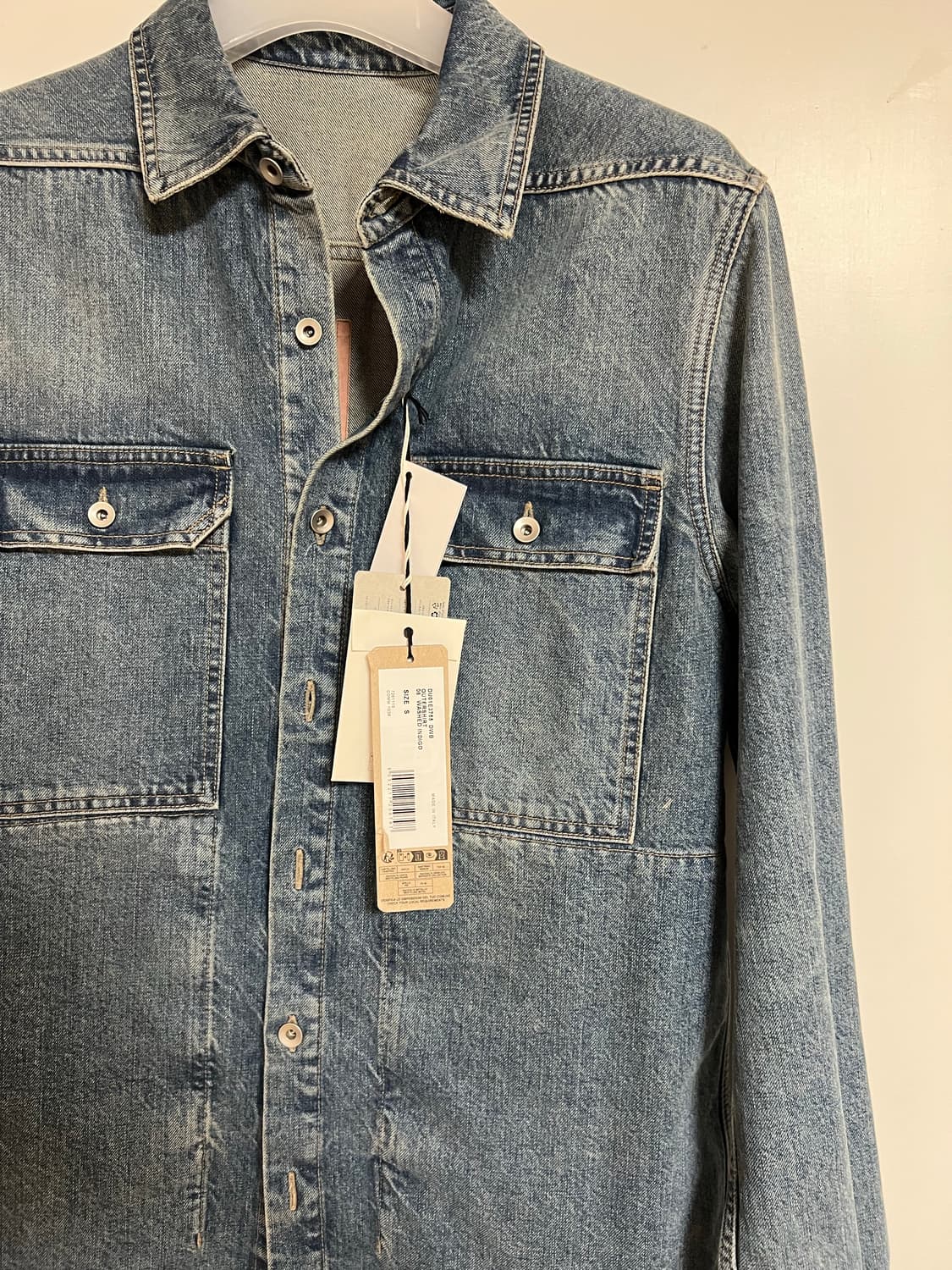 릭오웬스 rick owens 25ss denim shirts 데님 셔츠 상품이미지3