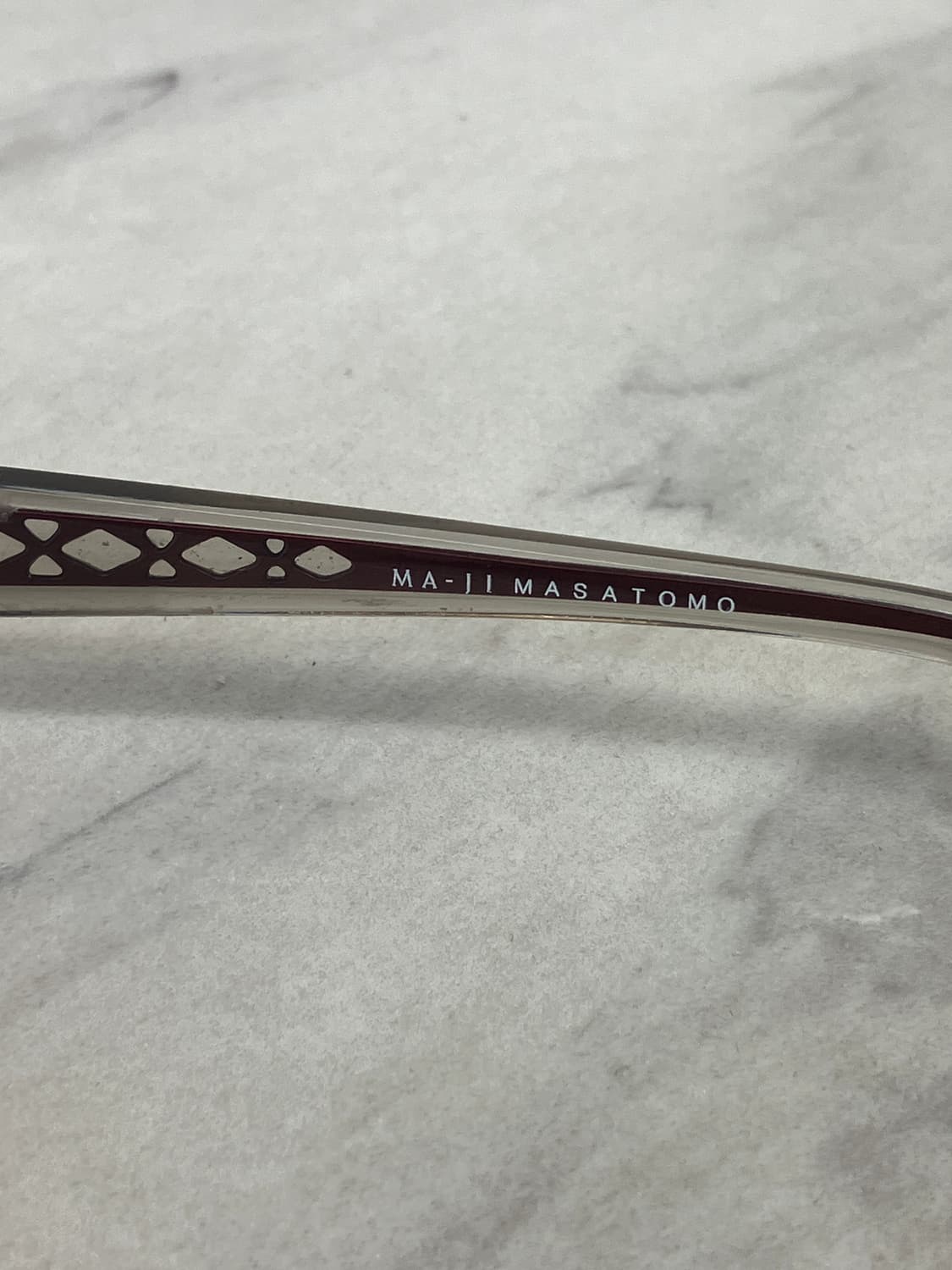 마지 마사토모 MAJI Masatomo 와인 스퀘어 와이어 메탈테 안경 상품이미지9