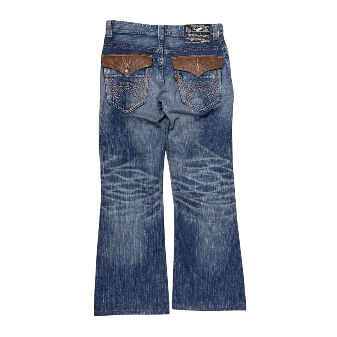 에드윈 웨스턴 레더 자수 디테일 워싱 데님팬츠 상품이미지8