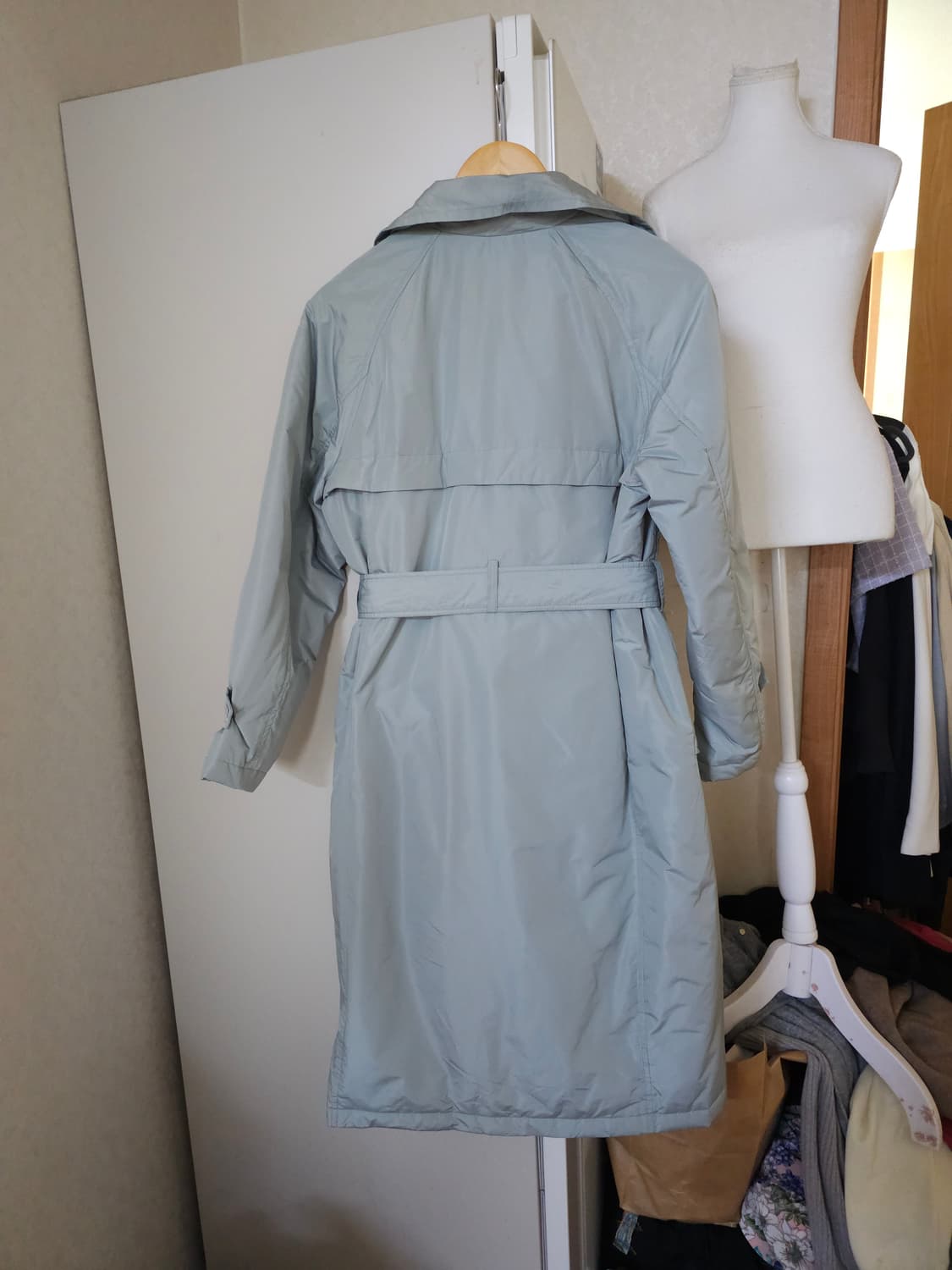 쏘울 SO.WOOL 구스다운 패딩 코트 민트색 상품이미지5