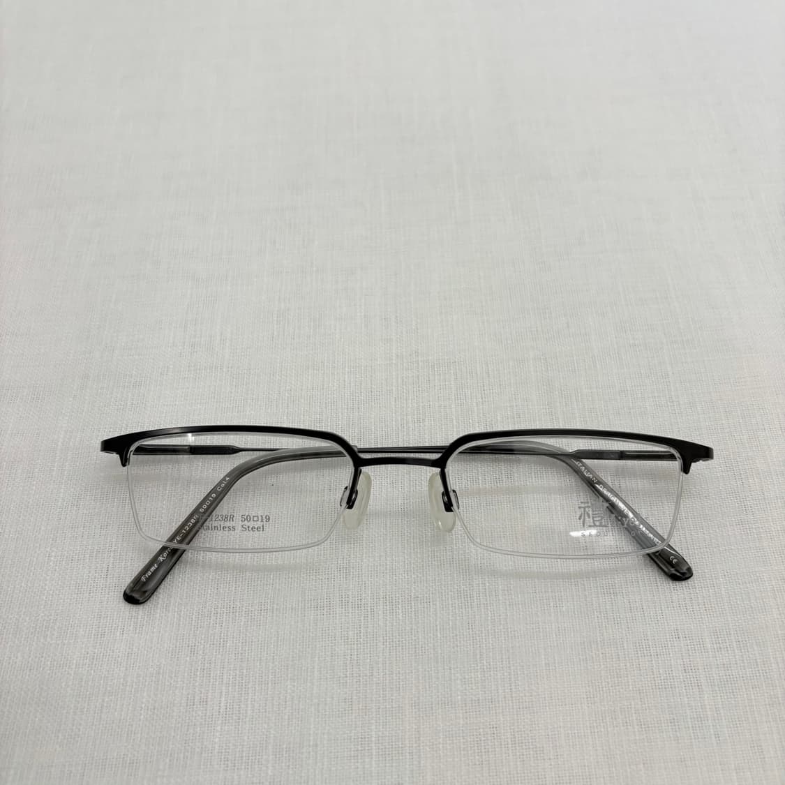 YE 그레이 반무테 빈티지안경 상품이미지5