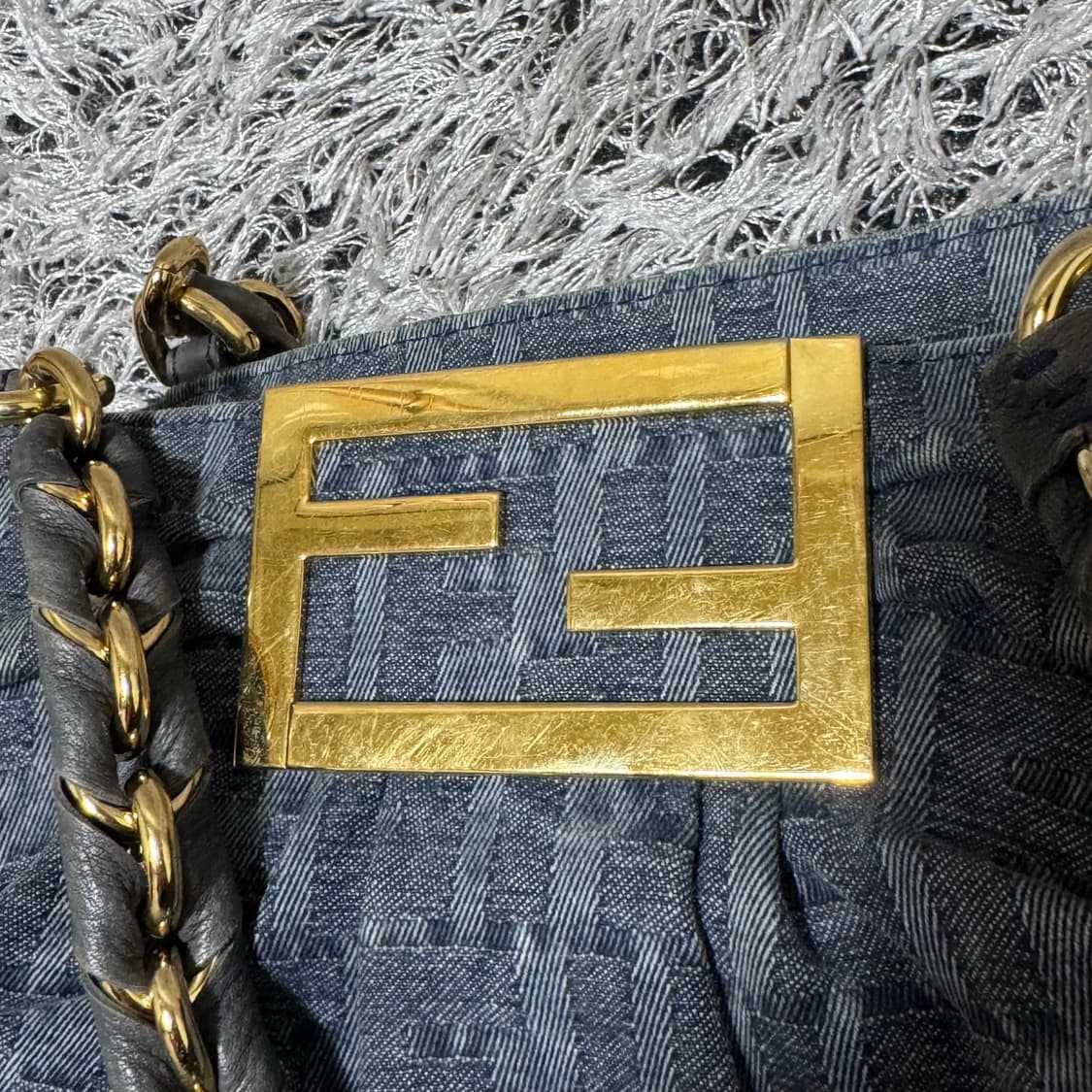 펜디 주카 데님 미아백 빈티지 상품이미지9