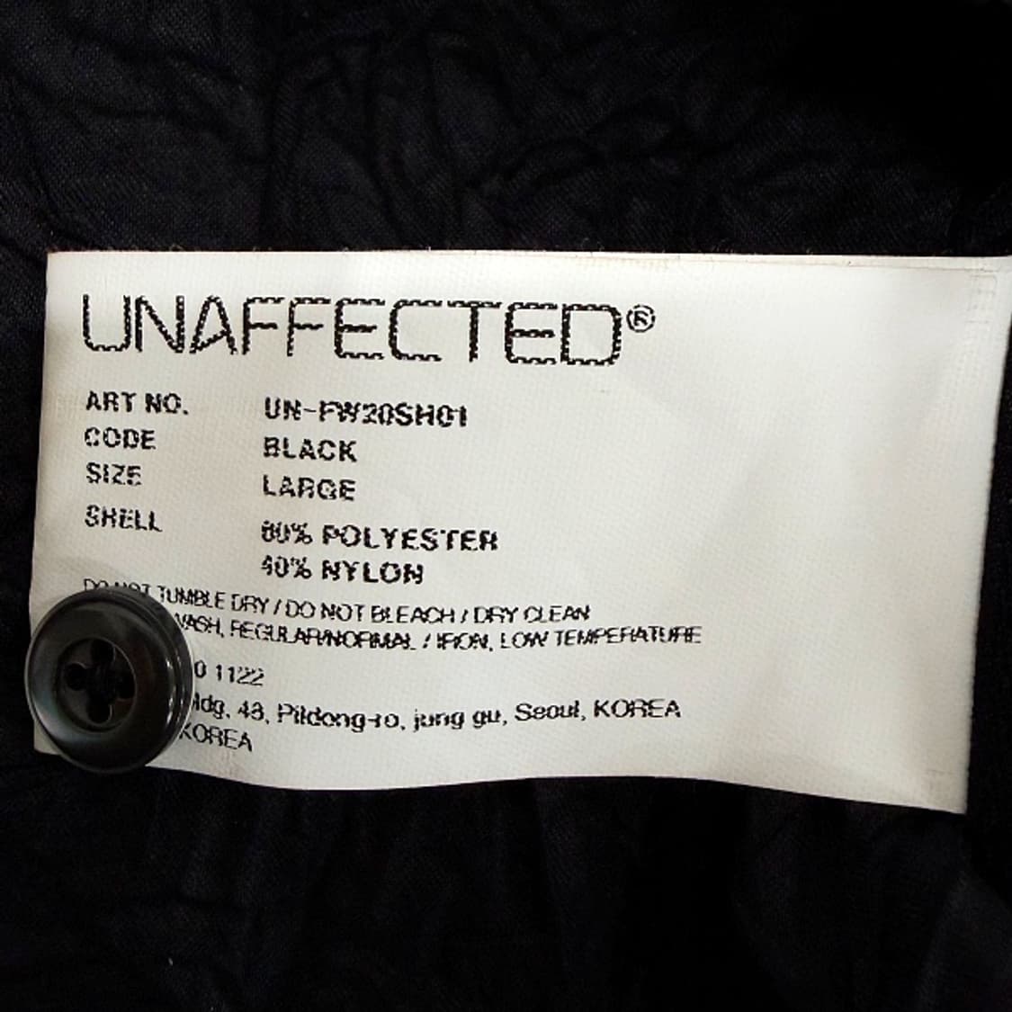 UNAFFECTED 크링클 텍스처 셔츠 L 0318 상품이미지8