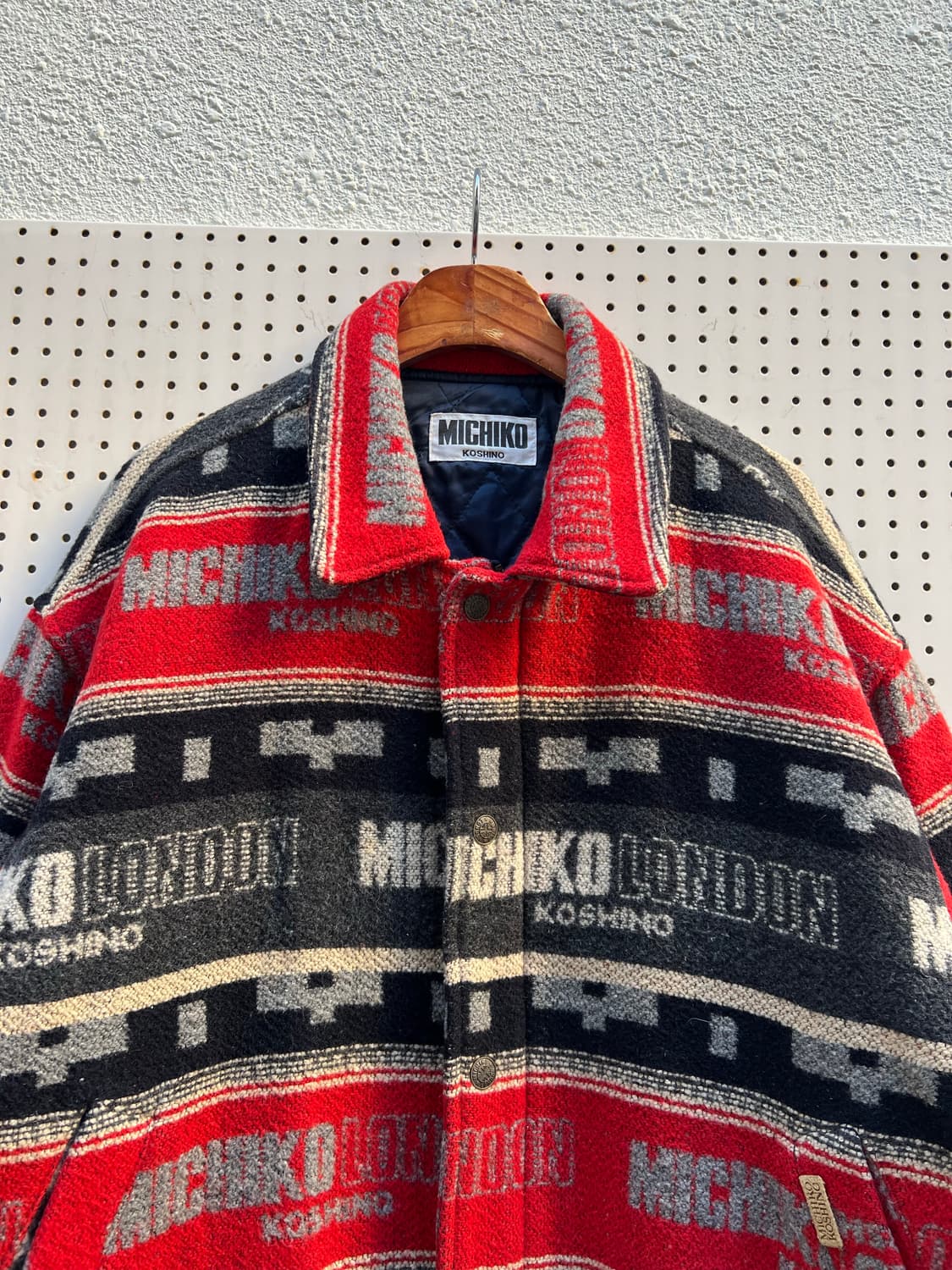 1990s MICHIKO KOSHINO BOMBER 미치코코시노 울봄버 상품이미지6