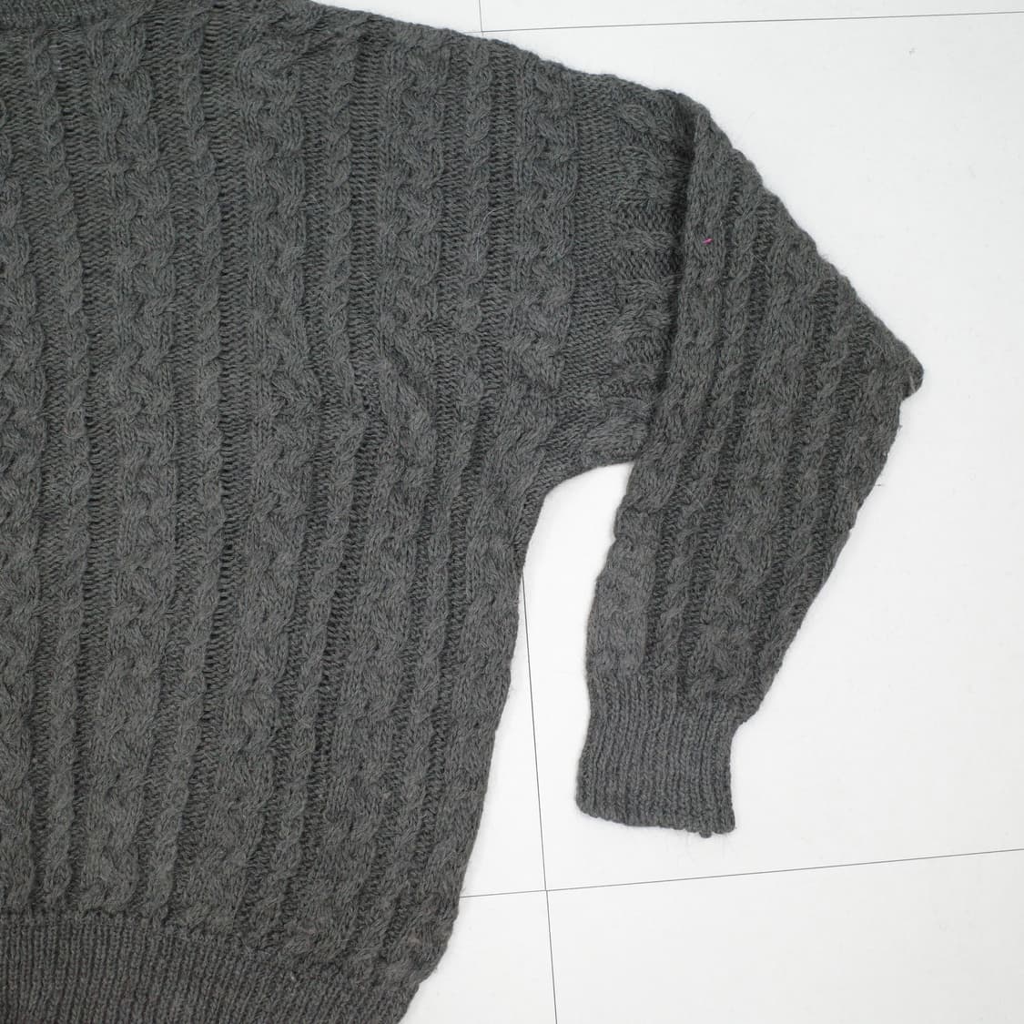 90s 팀버랜드 울 알파카 케이블 니트 XL MADE IN ITALY  상품이미지8