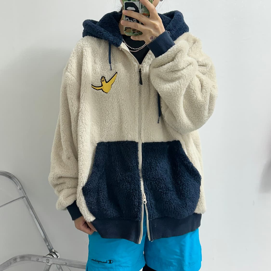 와릿이즌 마크곤잘레스 보아 후리스 후드집업 상품이미지2