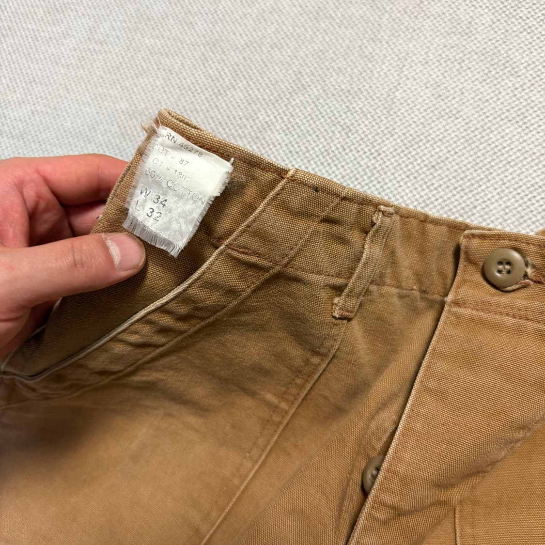 USA 빈티지 GUNG HO 워크자켓 퍼티그 팬츠 셋업 상품이미지7