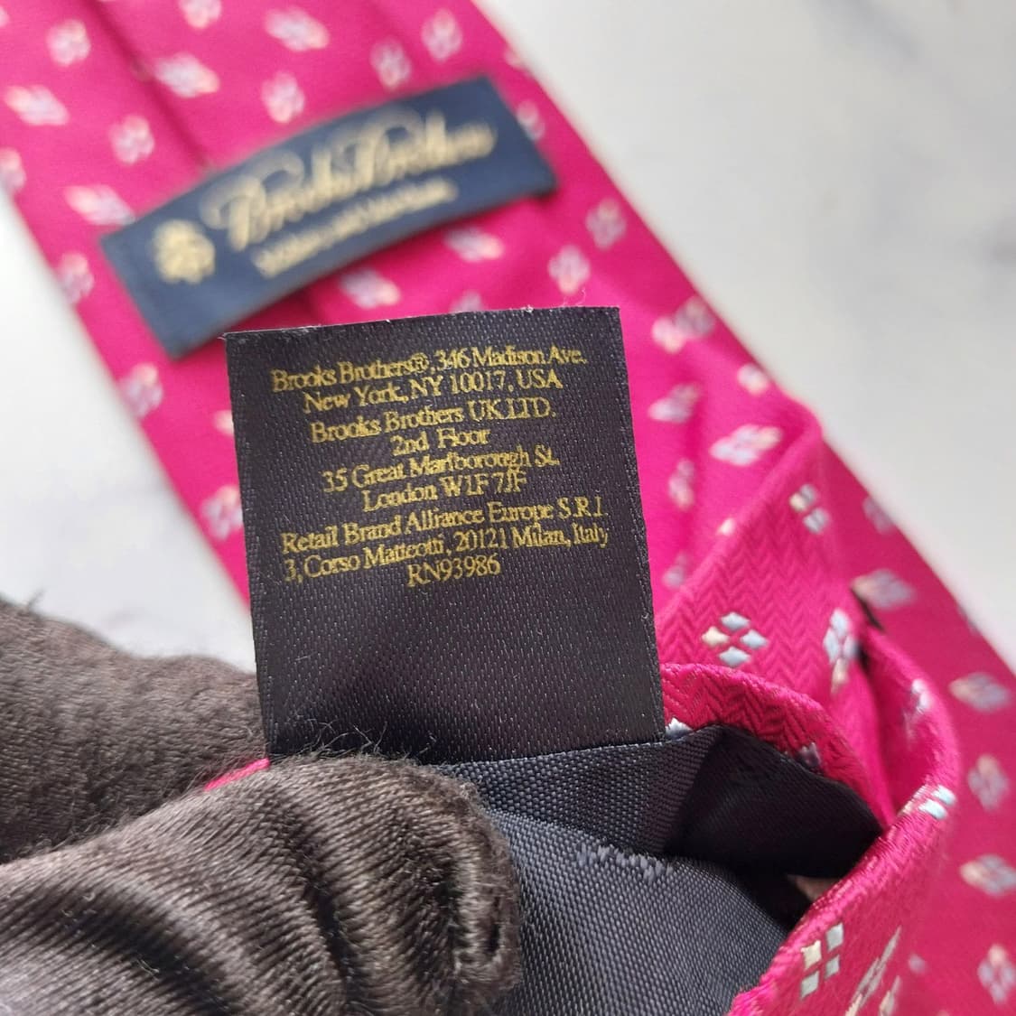 브룩스브라더스 실크 마이크로 패턴 넥타이 8.5cm A+등급 k2053
 상품이미지9