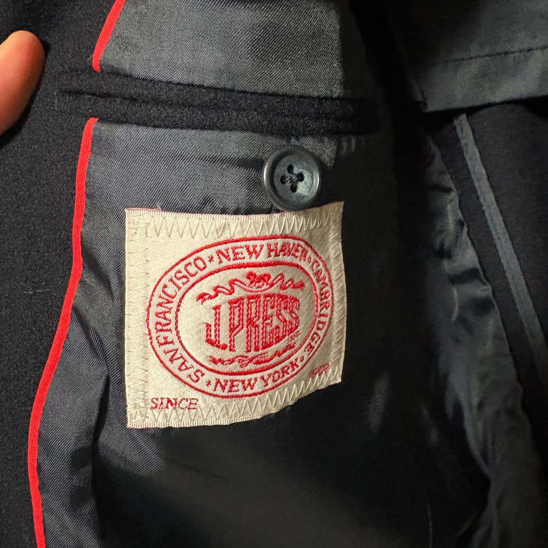 제이프레스 3 roll 2 울 금장 블레이저 / 네이비, M 상품이미지6