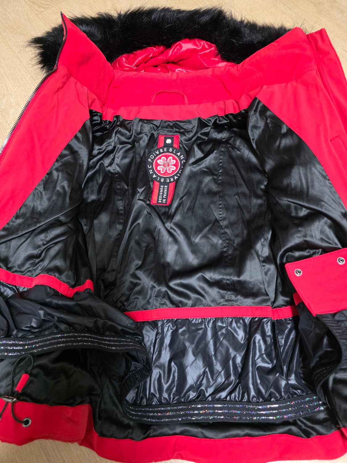 [새제품] 쁘아블랑 스칼렛 레드 여성 스트레치 스키 자켓 L 상품이미지9