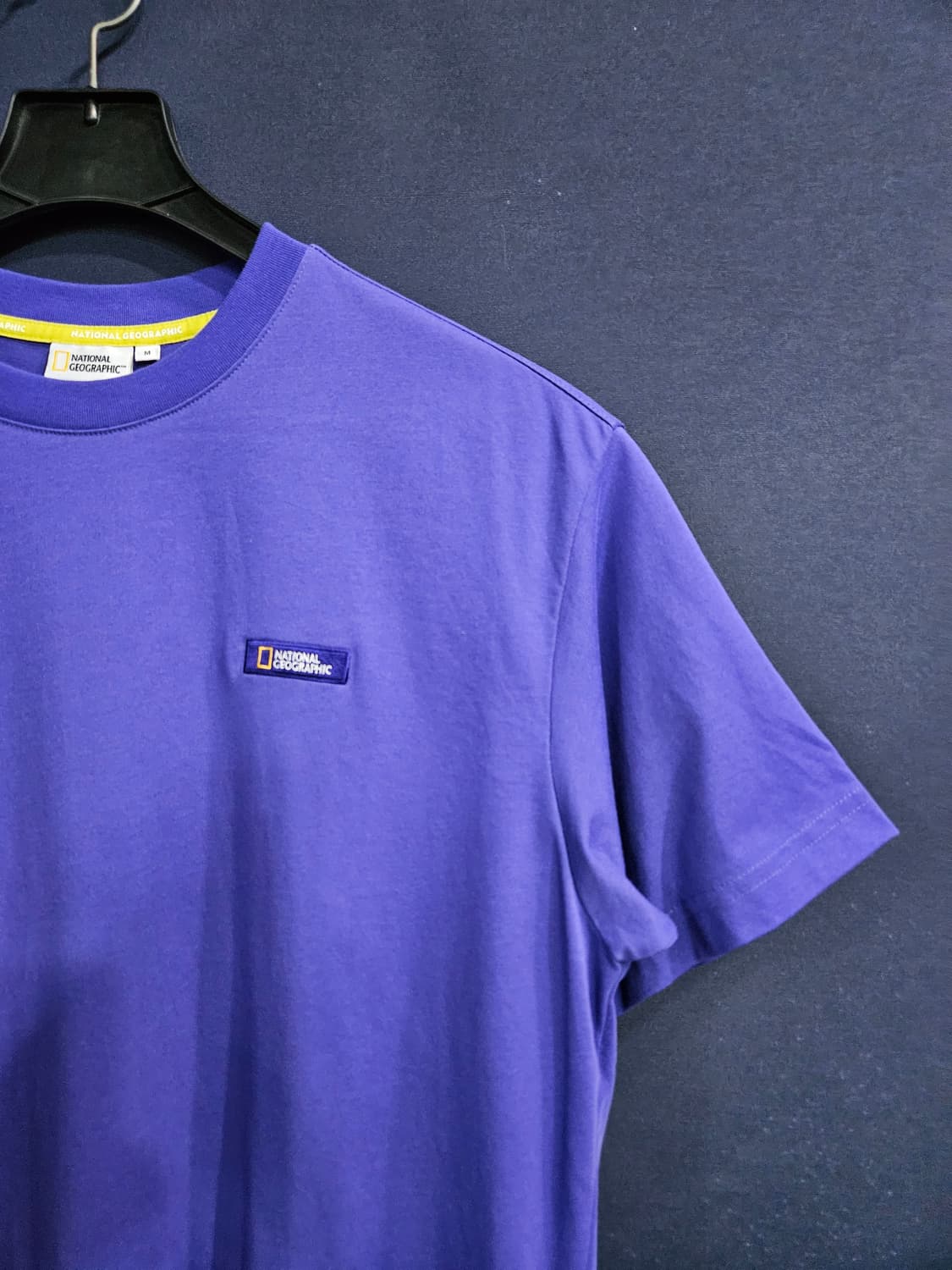 내셔널지오그래픽 퍼플 남성 세미오버핏 95 반팔티  상품이미지4