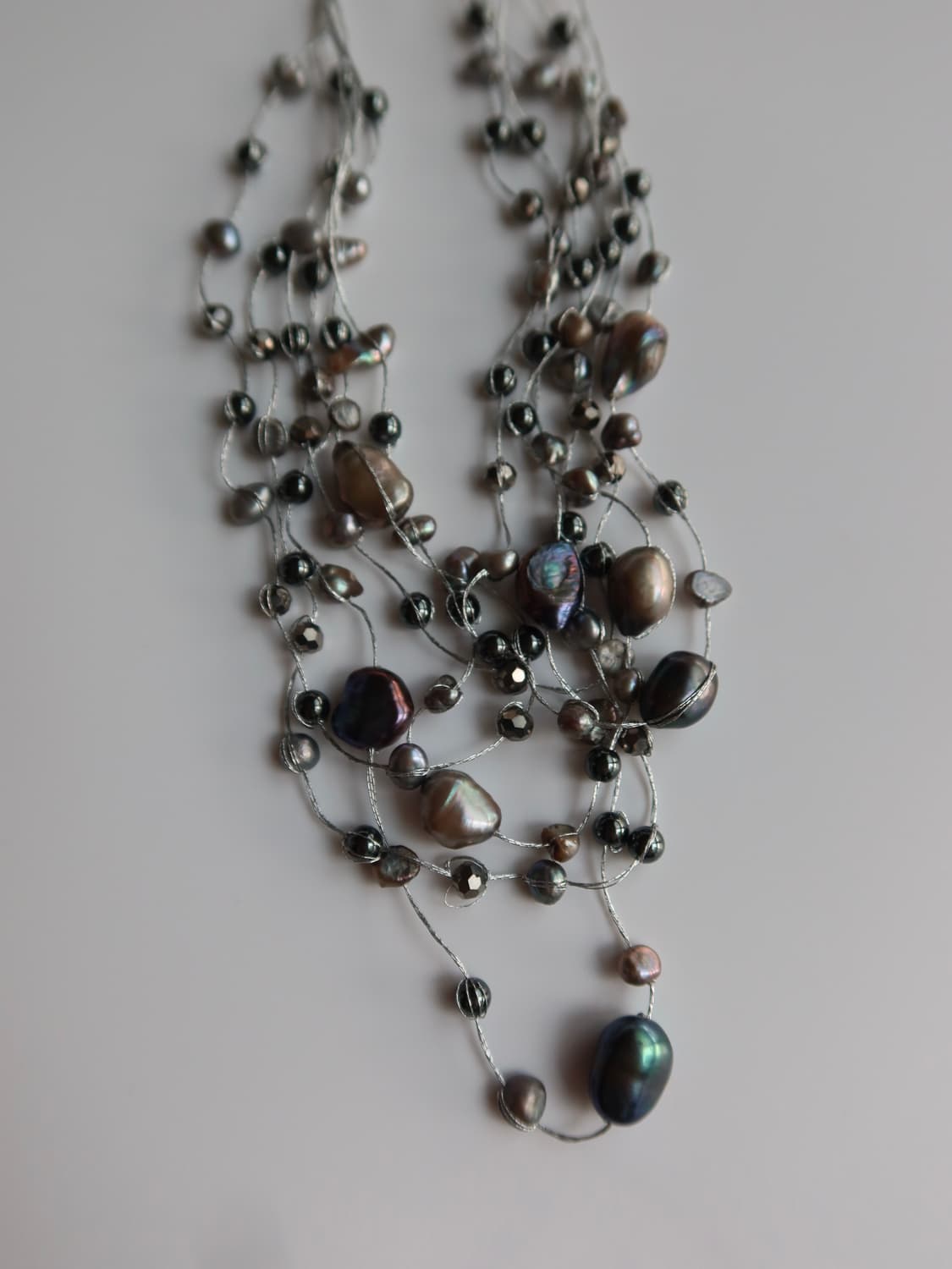 silver beaded chain necklace 상품이미지4
