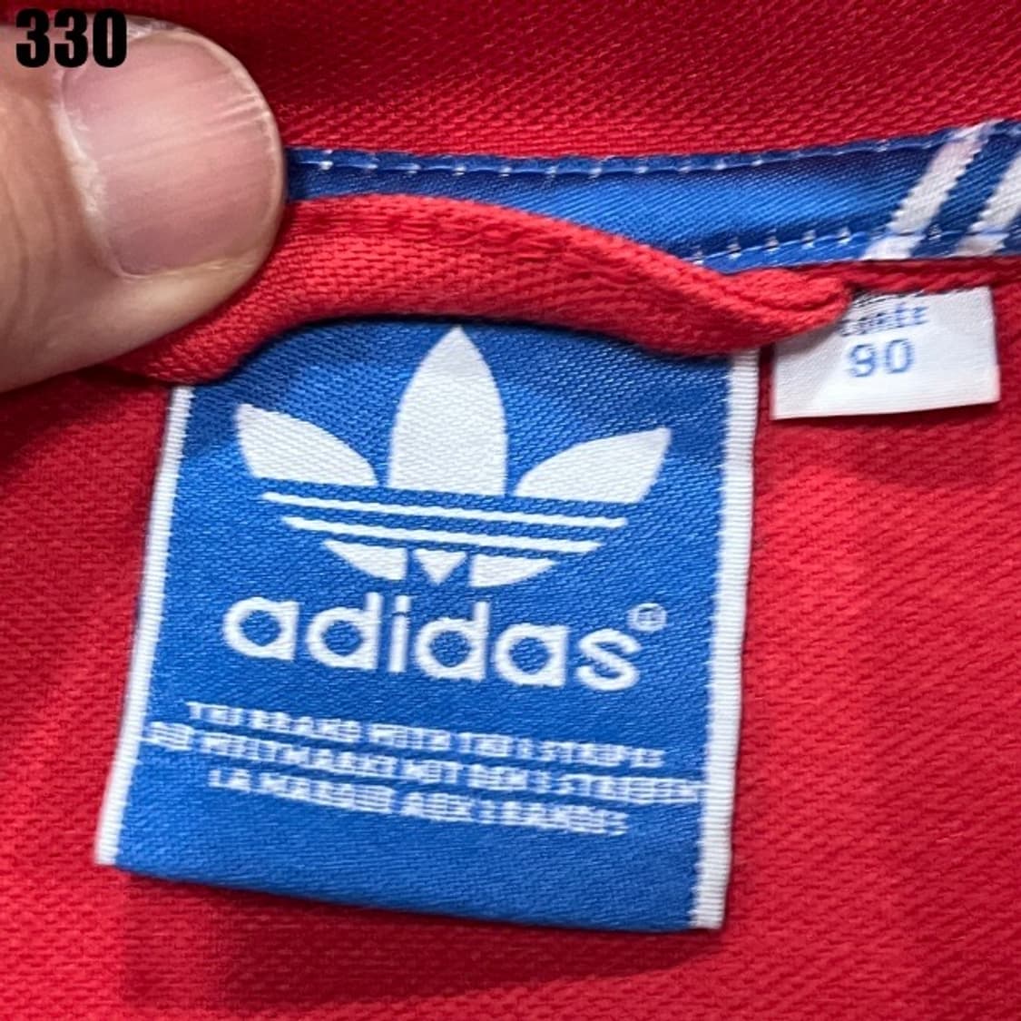 아디다스 삼선 트랙 레드  상품이미지2