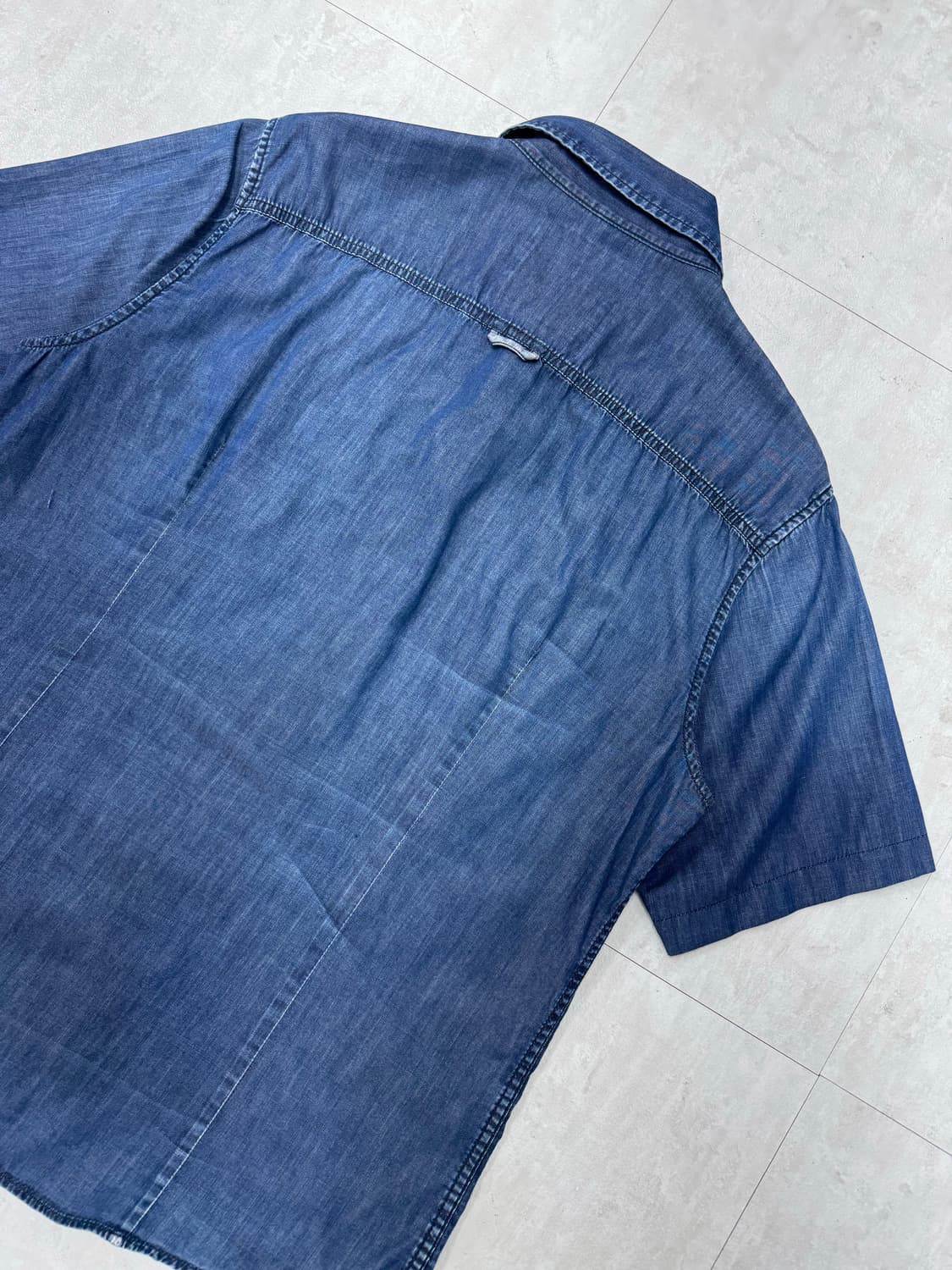 •BUCKAROO 데님 반팔 셔츠 워싱 셔츠 상품이미지5