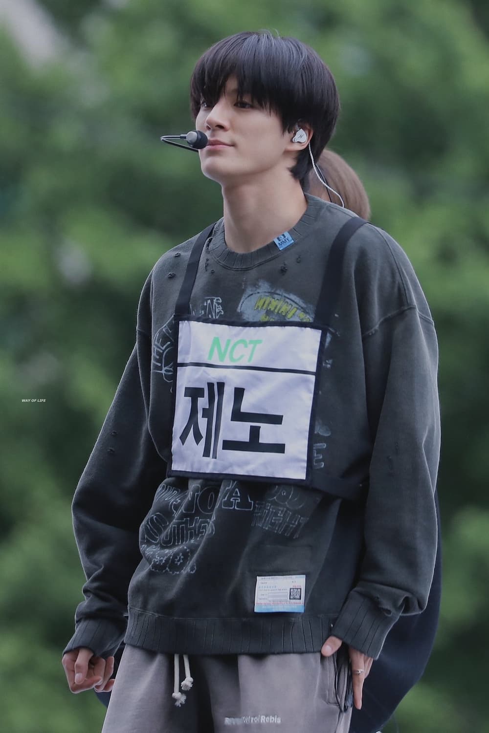 미하라야스히로 디스트레스드 스웻셔츠 워시드블랙 상품이미지4